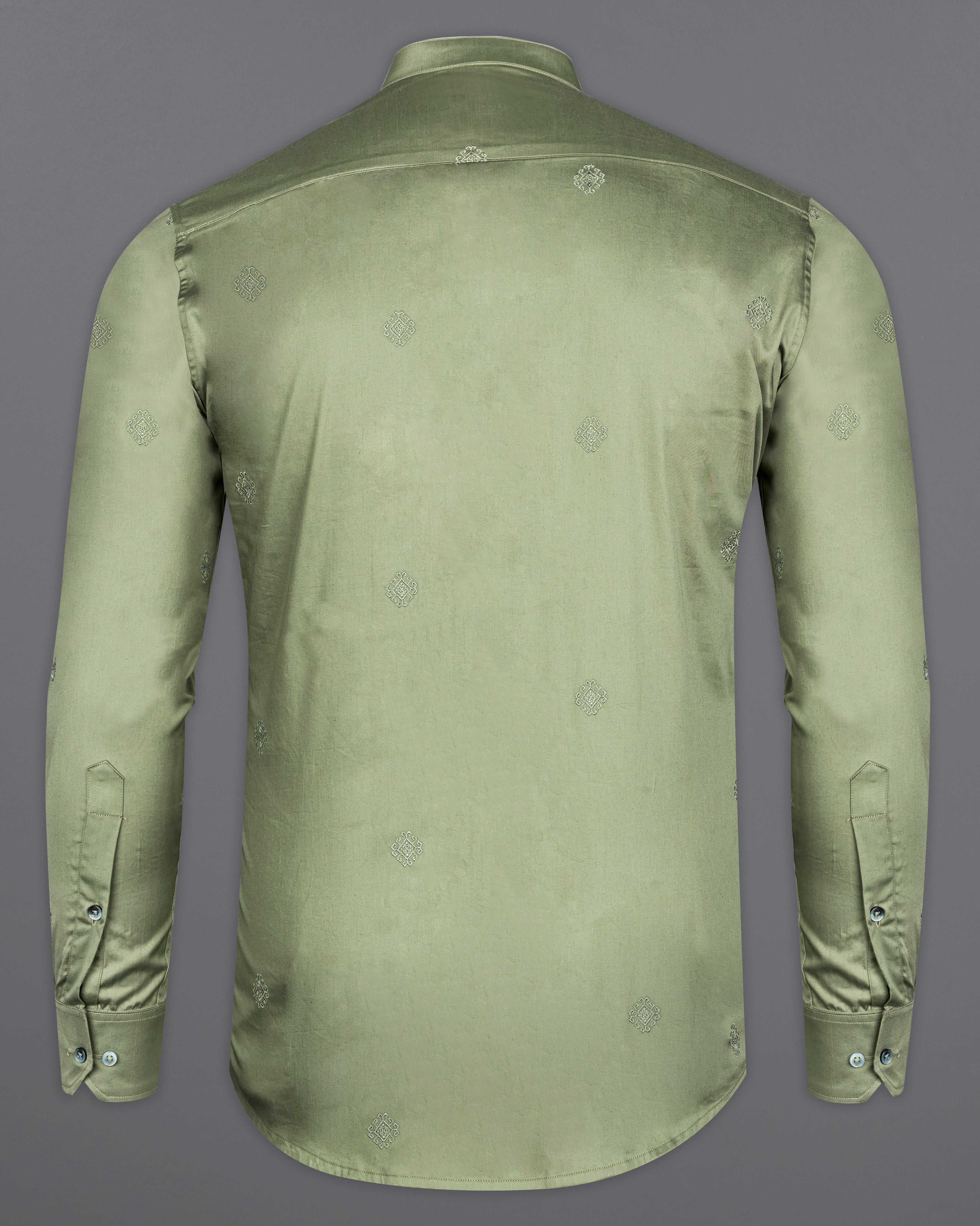 Cement Green Embroidered Super Soft Premium Cotton Shirt 9821-M-GR-38, 9821-M-GR-H-38, 9821-M-GR-39, 9821-M-GR-H-39, 9821-M-GR-40, 9821-M-GR-H-40, 9821-M-GR-42, 9821-M-GR-H-42, 9821-M-GR-44, 9821-M-GR-H-44, 9821-M-GR-46, 9821-M-GR-H-46, 9821-M-GR-48, 9821-M-GR-H-48, 9821-M-GR-50, 9821-M-GR-H-50, 9821-M-GR-52, 9821-M-GR-H-52