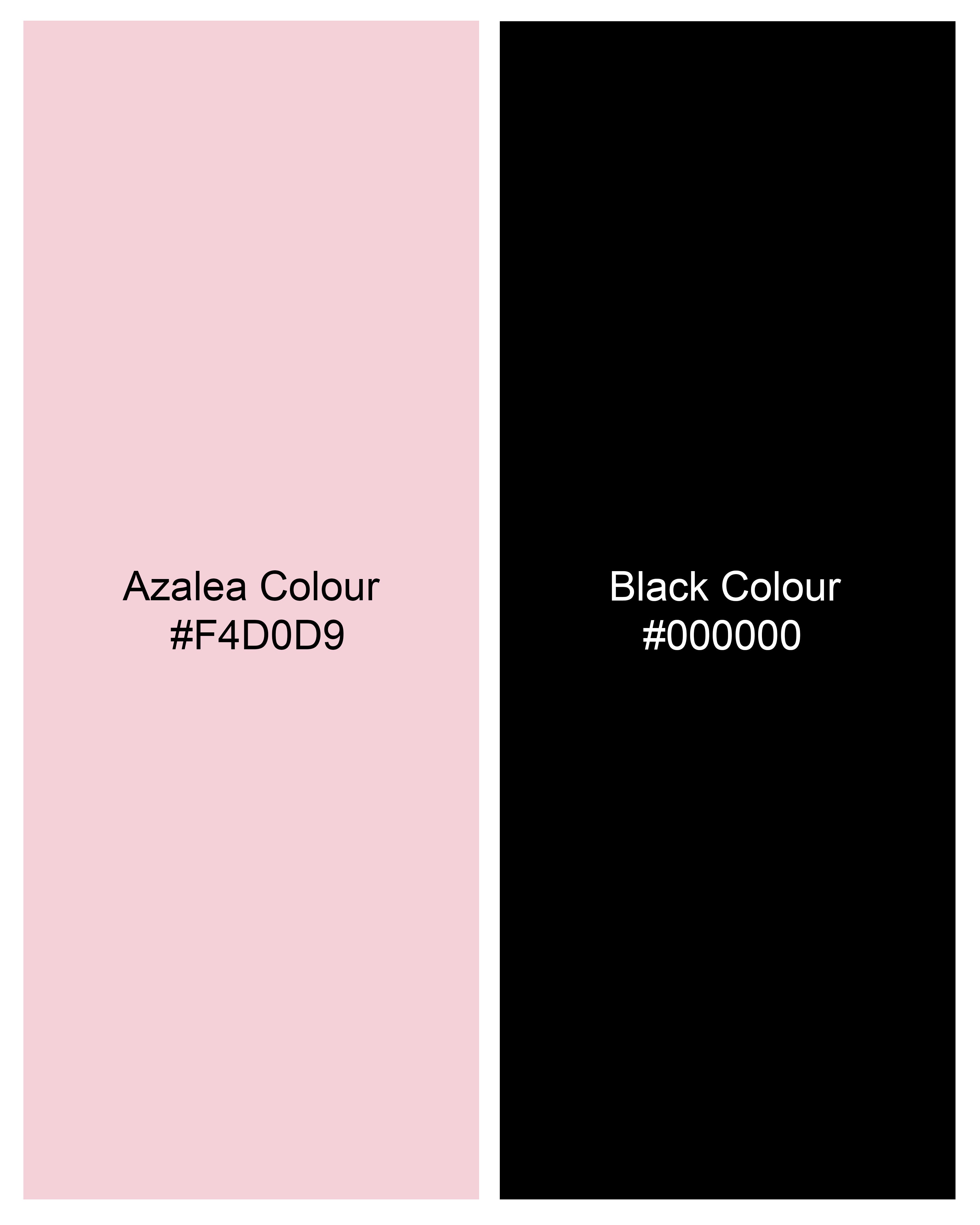 Azalea Pink with Black Textured Super Soft Premium Cotton Shirt 9860-38, 9860-H-38, 9860-39, 9860-H-39, 9860-40, 9860-H-40, 9860-42, 9860-H-42, 9860-44, 9860-H-44, 9860-46, 9860-H-46, 9860-48, 9860-H-48, 9860-50, 9860-H-50, 9860-52, 9860-H-52