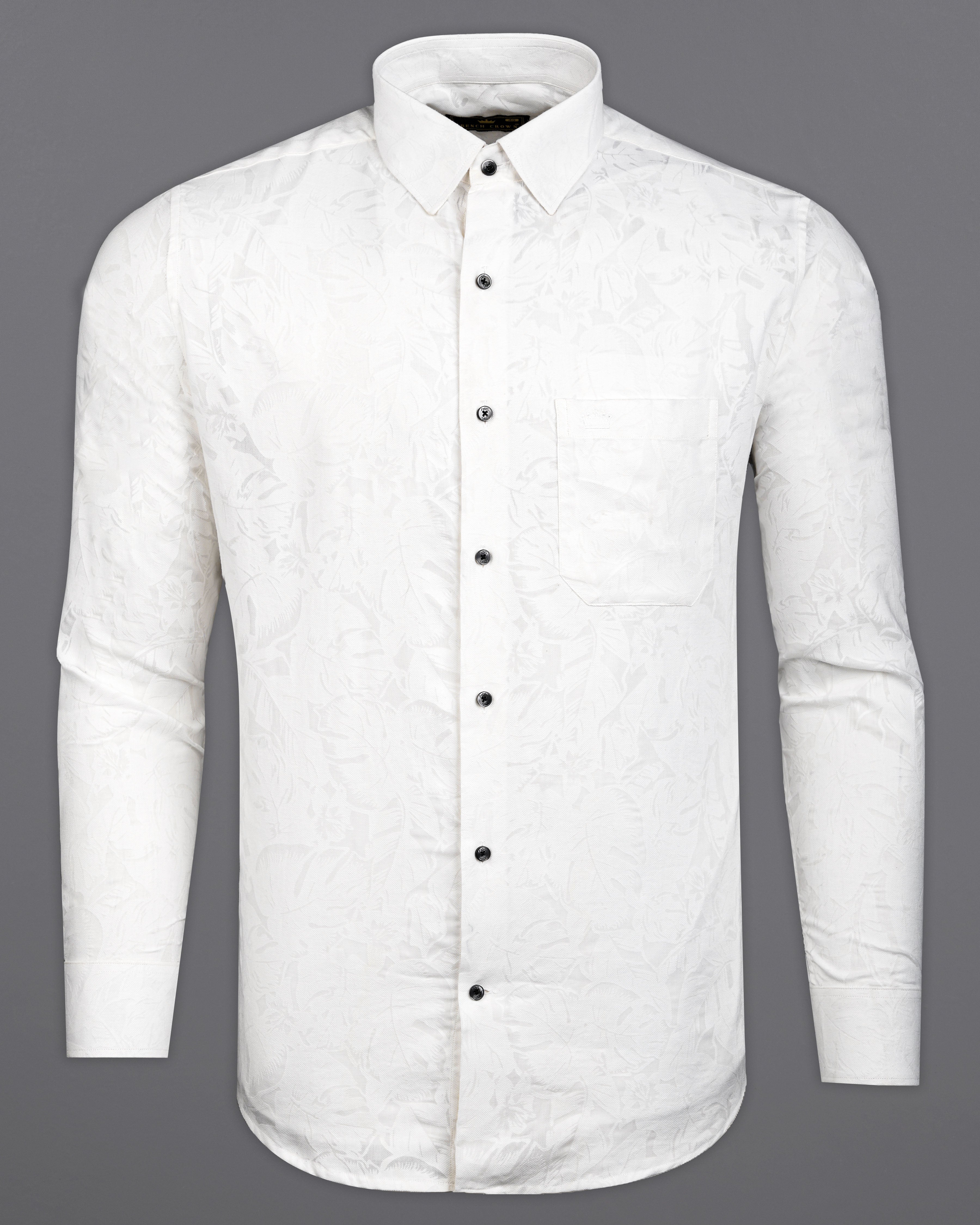 Bright White Jacquard Textured Premium Giza Cotton Shirt 9864-BLK-38, 9864-BLK-H-38, 9864-BLK-39, 9864-BLK-H-39, 9864-BLK-40, 9864-BLK-H-40, 9864-BLK-42, 9864-BLK-H-42, 9864-BLK-44, 9864-BLK-H-44, 9864-BLK-46, 9864-BLK-H-46, 9864-BLK-48, 9864-BLK-H-48, 9864-BLK-50, 9864-BLK-H-50, 9864-BLK-52, 9864-BLK-H-52
