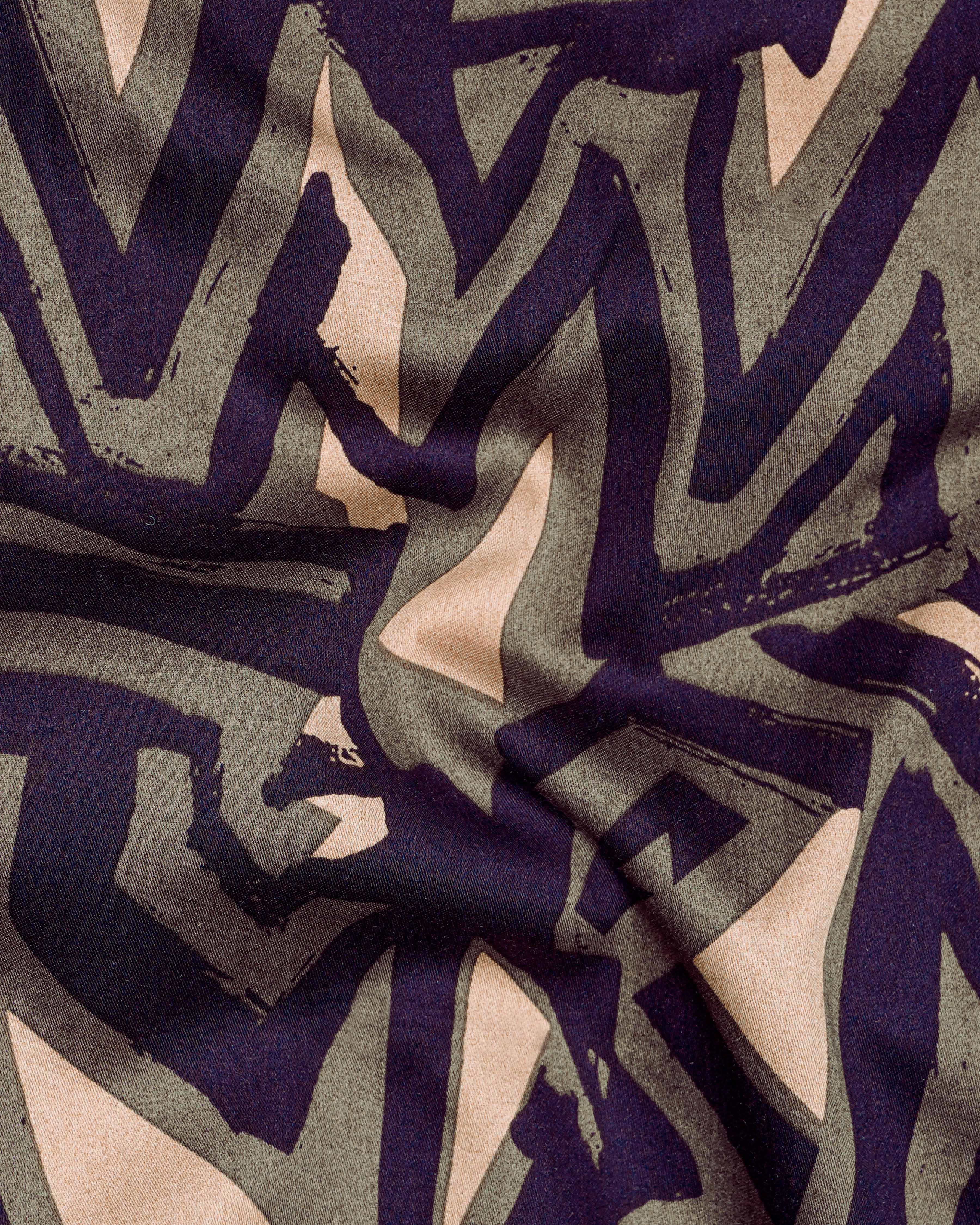 Haiti Purple with Makara Brown Printed Super Soft Premium Cotton Half Sleeved Shirt 9871-CC-BLK-SS-38, 9871-CC-BLK-SS-39, 9871-CC-BLK-SS-40, 9871-CC-BLK-SS-42, 9871-CC-BLK-SS-44, 9871-CC-BLK-SS-46, 9871-CC-BLK-SS-48, 9871-CC-BLK-SS-50, 9871-CC-BLK-SS-52