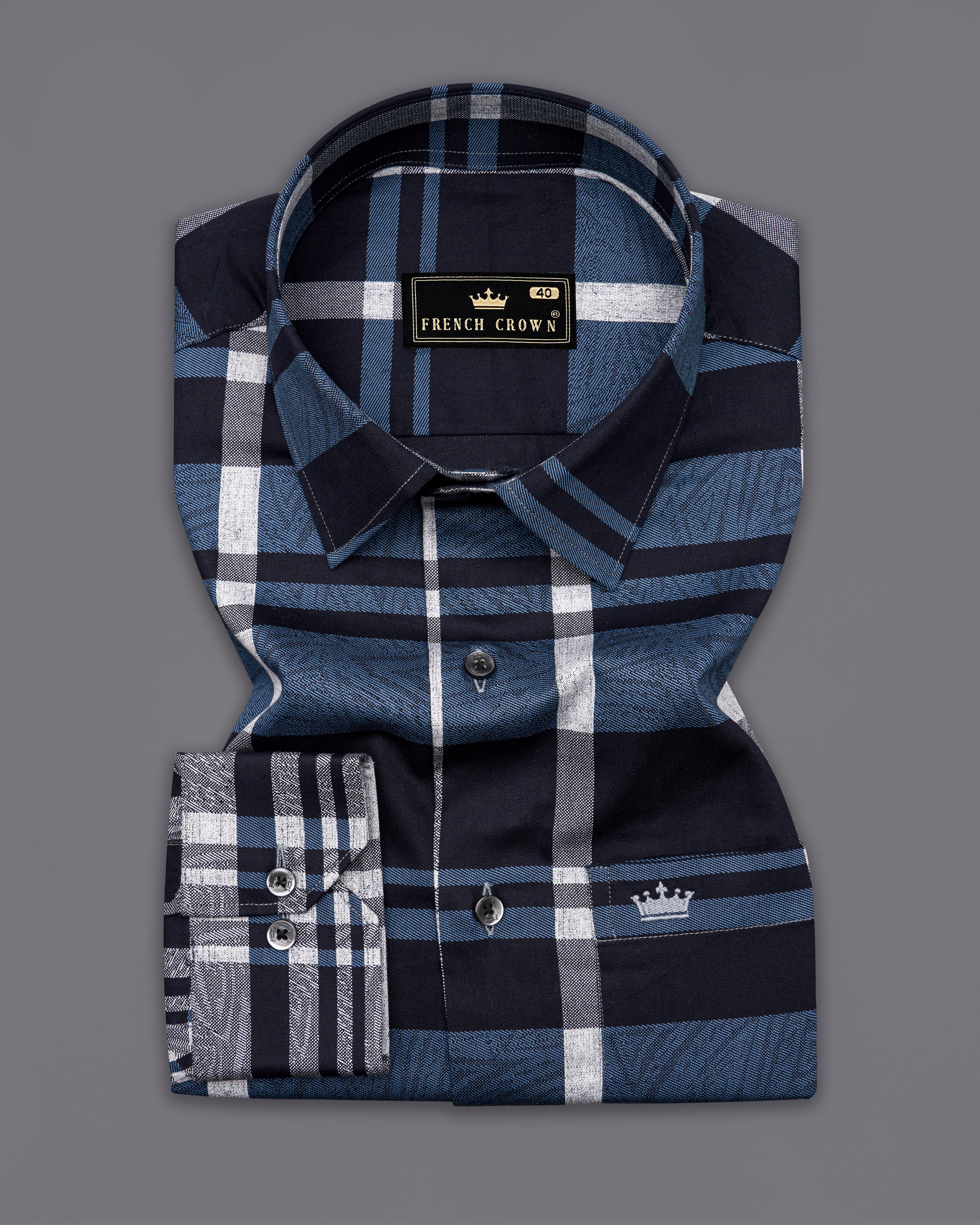 Chambray Blue and White Checkered9940-P394 Premium Cotton Shirt 9939-BLK-38, 9939-BLK-H-38, 9939-BLK-39, 9939-BLK-H-39, 9939-BLK-40, 9939-BLK-H-40, 9939-BLK-42, 9939-BLK-H-42, 9939-BLK-44, 9939-BLK-H-44, 9939-BLK-46, 9939-BLK-H-46, 9939-BLK-48, 9939-BLK-H-48, 9939-BLK-50, 9939-BLK-H-50, 9939-BLK-52, 9939-BLK-H-52				 				 				 				 				 				