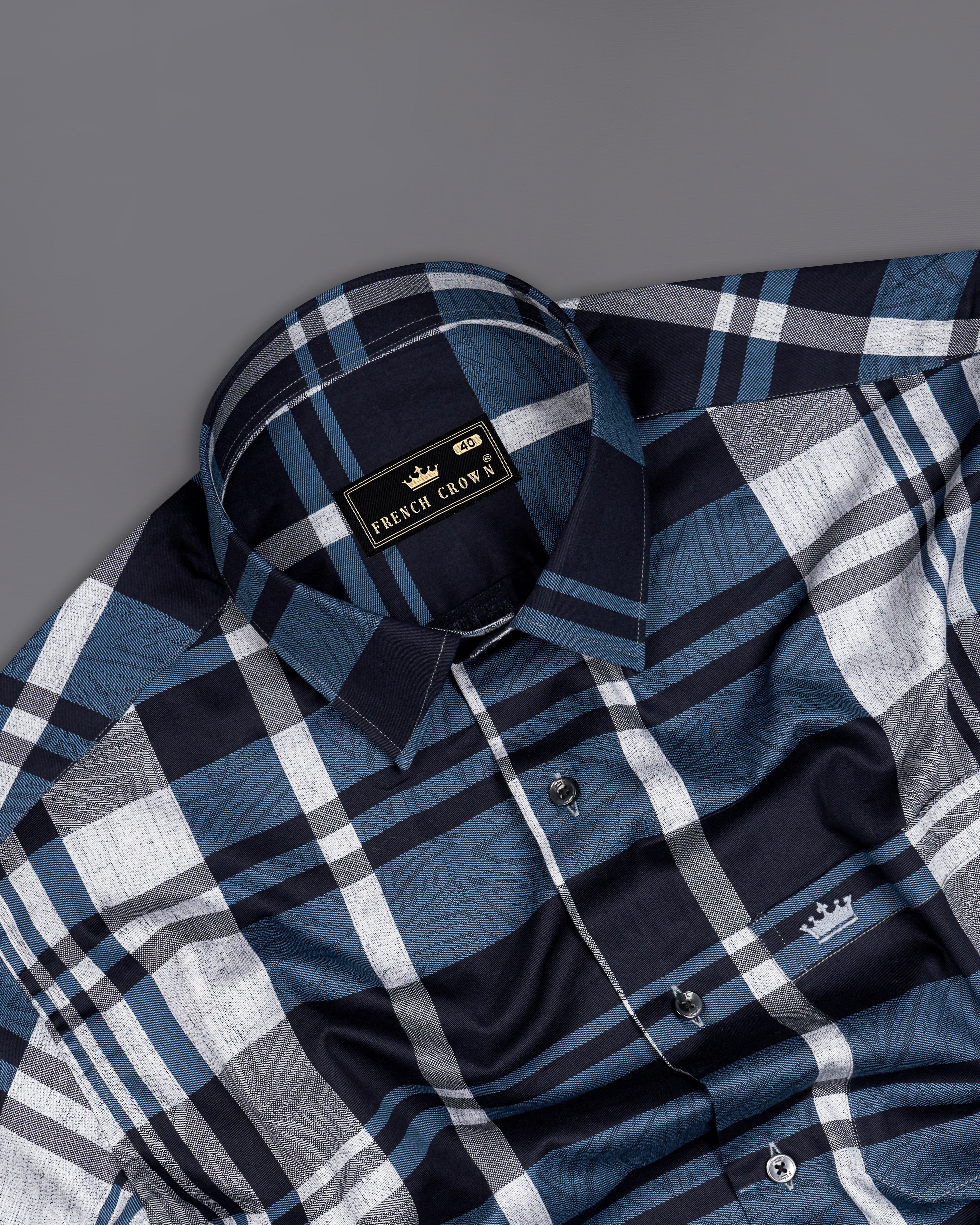 Chambray Blue and White Checkered9940-P394 Premium Cotton Shirt 9939-BLK-38, 9939-BLK-H-38, 9939-BLK-39, 9939-BLK-H-39, 9939-BLK-40, 9939-BLK-H-40, 9939-BLK-42, 9939-BLK-H-42, 9939-BLK-44, 9939-BLK-H-44, 9939-BLK-46, 9939-BLK-H-46, 9939-BLK-48, 9939-BLK-H-48, 9939-BLK-50, 9939-BLK-H-50, 9939-BLK-52, 9939-BLK-H-52				 				 				 				 				 				