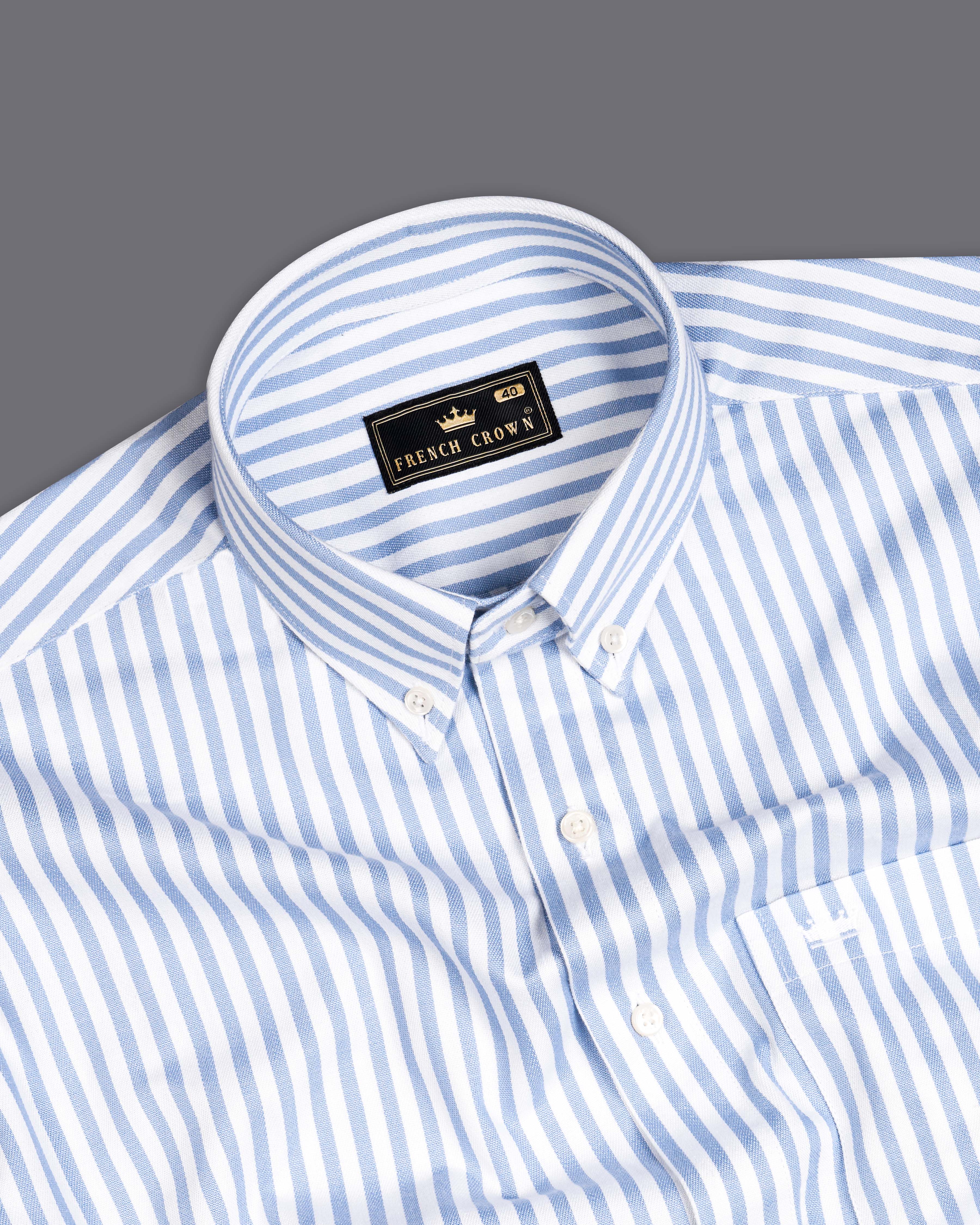 Pale Cerulean Blue with White Striped Royal Oxford Shirt 9944-BD-38, 9944-BD-H-38, 9944-BD-39, 9944-BD-H-39, 9944-BD-40, 9944-BD-H-40, 9944-BD-42, 9944-BD-H-42, 9944-BD-44, 9944-BD-H-44, 9944-BD-46, 9944-BD-H-46, 9944-BD-48, 9944-BD-H-48, 9944-BD-50, 9944-BD-H-50, 9944-BD-52, 9944-BD-H-52