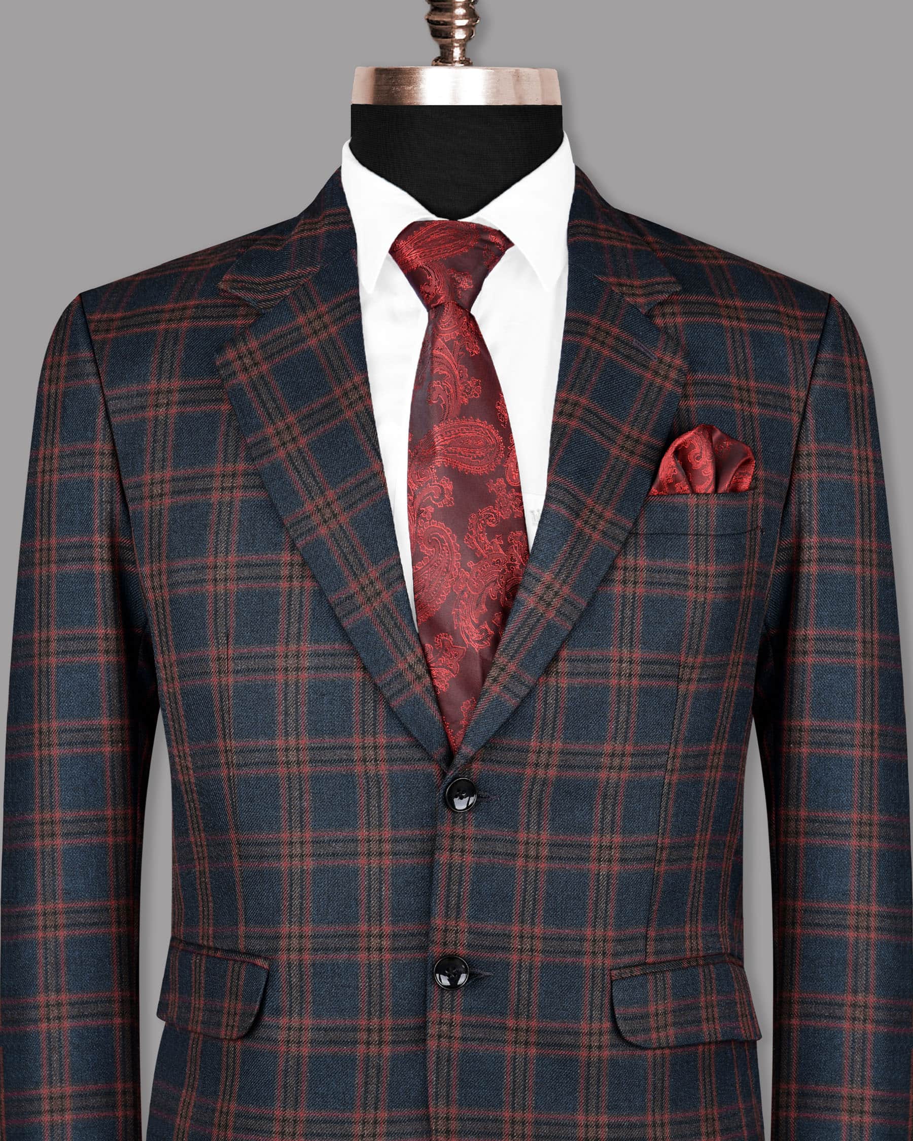 Big Blue Windowpane Double Breasted Blazer BL1076-SB-44, BL1076-SB-58, BL1076-SB-40, BL1076-SB-42, BL1076-SB-46, BL1076-SB-48, BL1076-SB-36, BL1076-SB-38, BL1076-SB-50, BL1076-SB-52, BL1076-SB-54, BL1076-SB-56, BL1076-SB-60