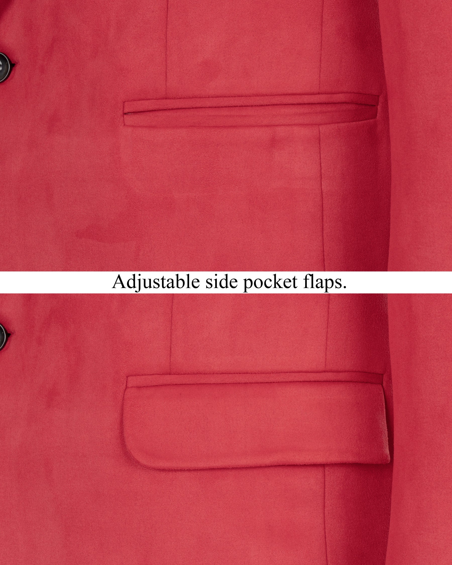 Red velvet hand-crafted Super Soft Designer Tuxedo Blazer BL1247-KWL-D12-36, BL1247-KWL-D12-38, BL1247-KWL-D12-40, BL1247-KWL-D12-42, BL1247-KWL-D12-46, BL1247-KWL-D12-48, BL1247-KWL-D12-50, BL1247-KWL-D12-52, BL1247-KWL-D12-54, BL1247-KWL-D12-58, BL1247-KWL-D12-60, BL1247-KWL-D12-56, BL1247-KWL-D12-44