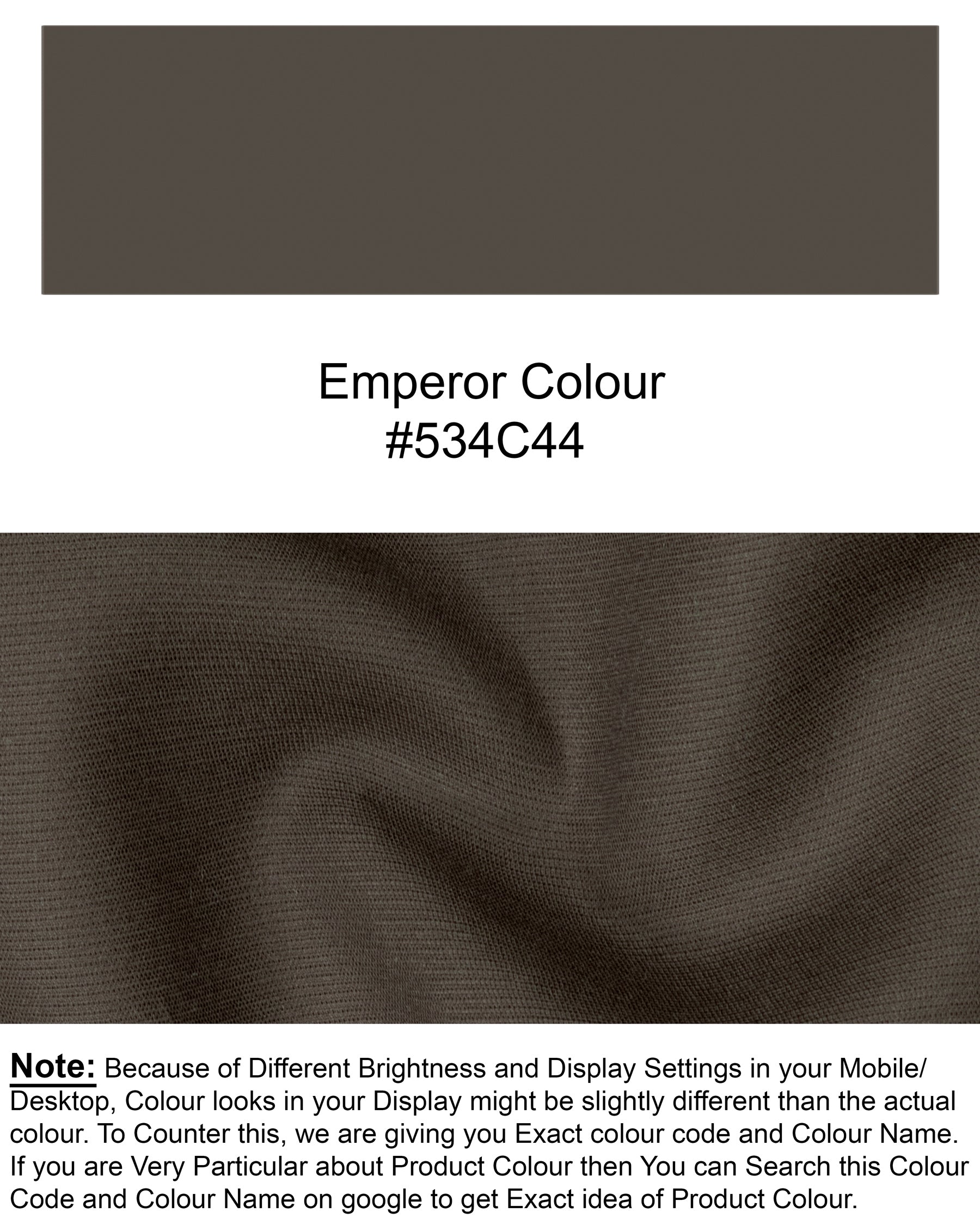 Emperor Brown Premium Cotton Blazer BL1259-SBP-36, BL1259-SBP-38, BL1259-SBP-40, BL1259-SBP-42, BL1259-SBP-44, BL1259-SBP-46, BL1259-SBP-48, BL1259-SBP-50, BL1259-SBP-52, BL1259-SBP-54, BL1259-SBP-56, BL1259-SBP-58, BL1259-SBP-60