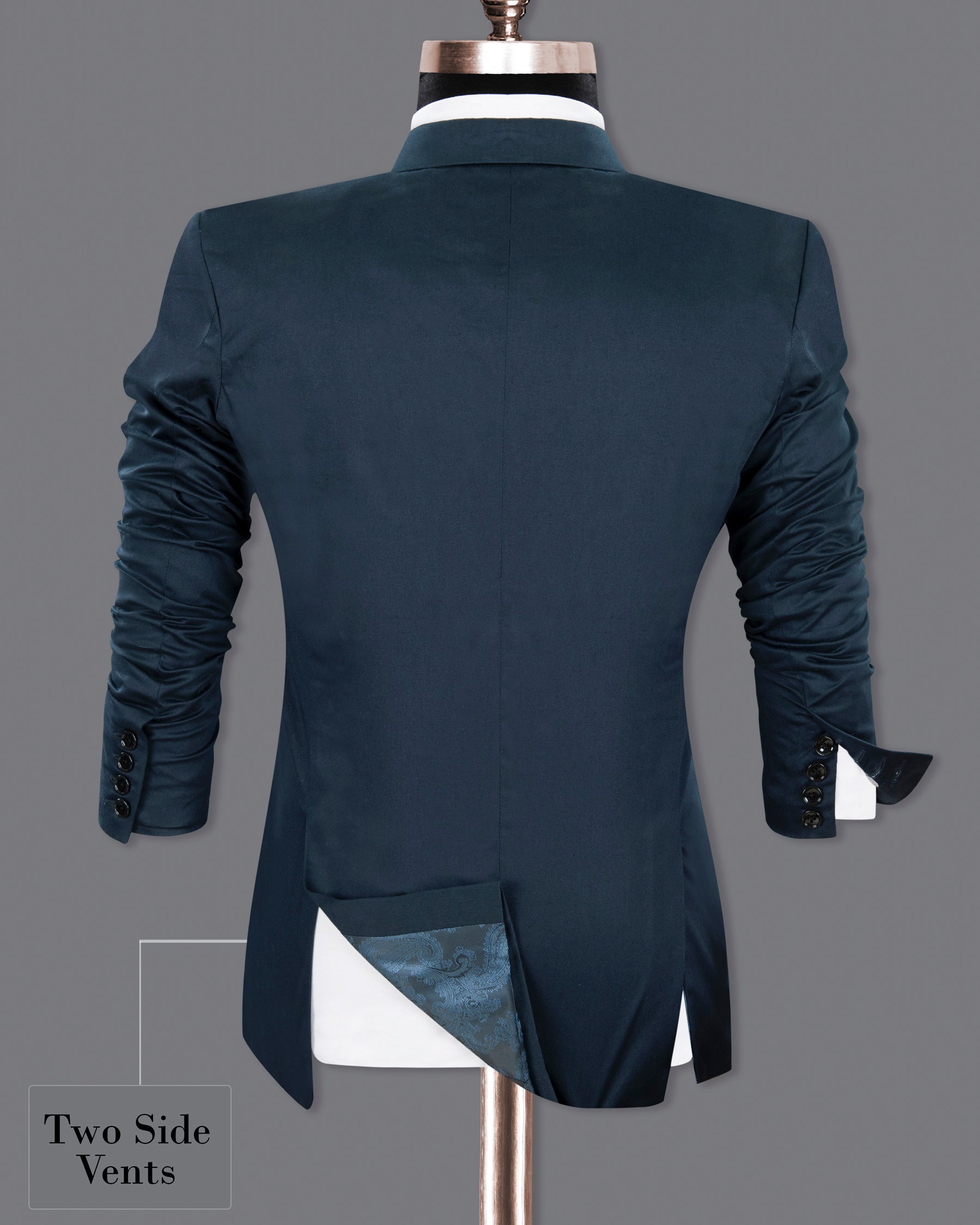 Outer Space Blue Premium Cotton Blazer BL1262-SBP-52, BL1262-SBP-54, BL1262-SBP-56, BL1262-SBP-58, BL1262-SBP-36, BL1262-SBP-38, BL1262-SBP-40, BL1262-SBP-42, BL1262-SBP-44, BL1262-SBP-46, BL1262-SBP-60, BL1262-SBP-48, BL1262-SBP-50