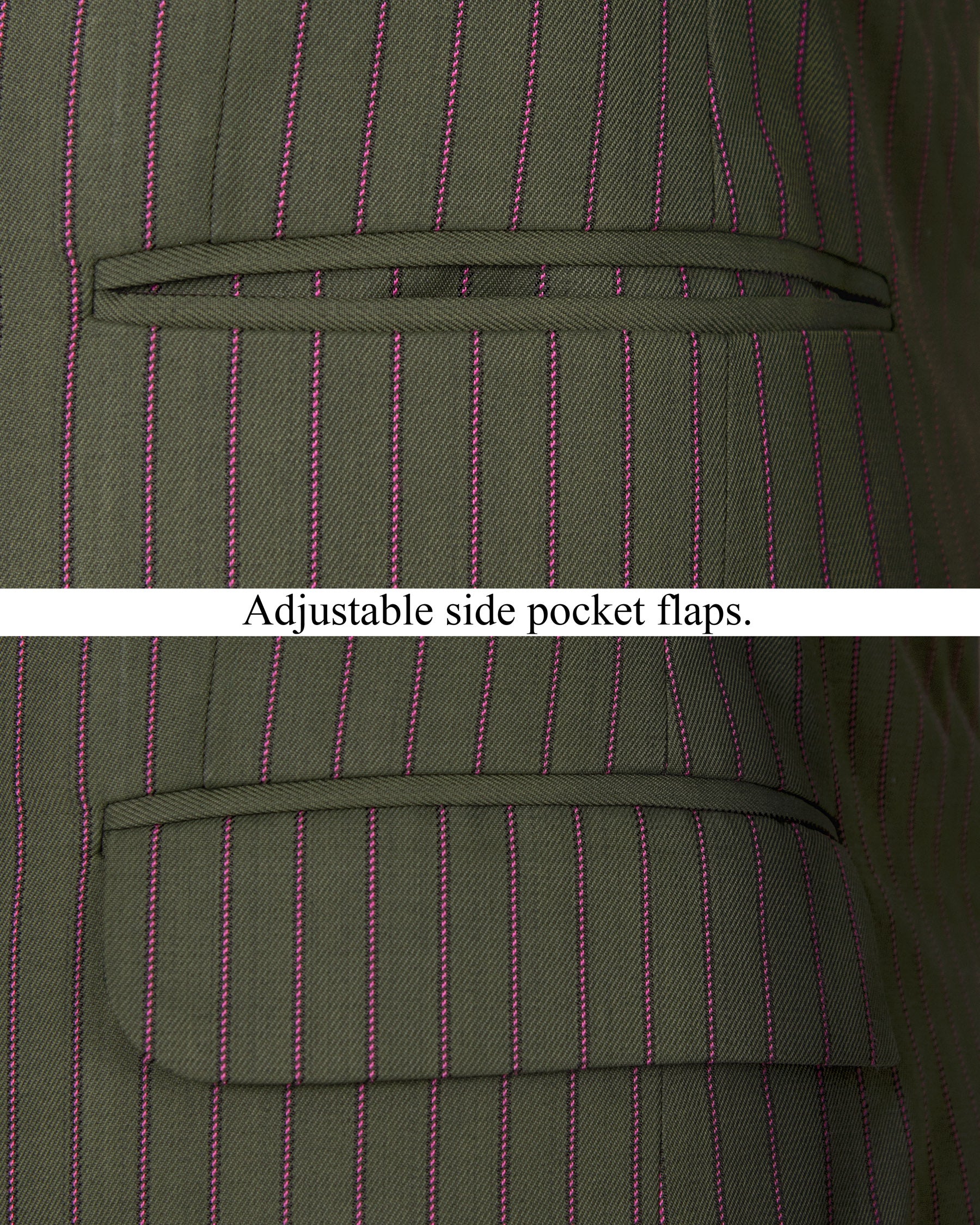 Kelp Green and Mulberry Pink Striped Woolrich Blazer BL1291-SBP-36, BL1291-SBP-38, BL1291-SBP-40, BL1291-SBP-42, BL1291-SBP-44, BL1291-SBP-46, BL1291-SBP-48, BL1291-SBP-50, BL1291-SBP-52, BL1291-SBP-54, BL1291-SBP-56, BL1291-SBP-58, BL1291-SBP-60