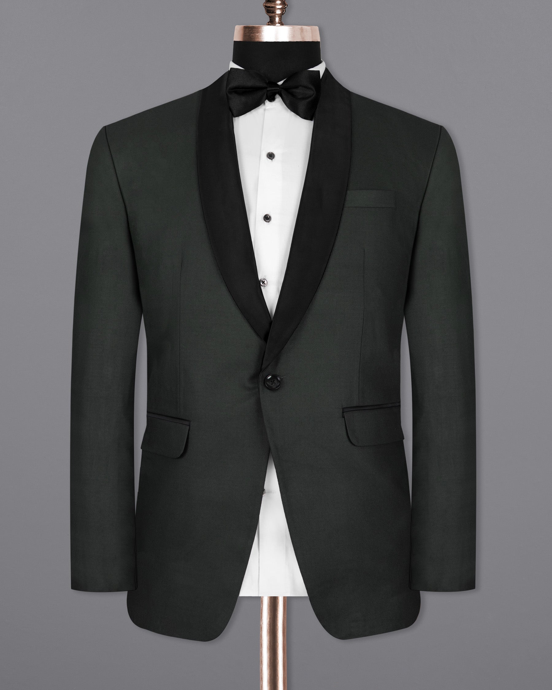 Tuatara Green Tuxedo Wool Rich Blazer BL1309-BKL-36, BL1309-BKL-38, BL1309-BKL-40, BL1309-BKL-42, BL1309-BKL-44, BL1309-BKL-46, BL1309-BKL-60, BL1309-BKL-48, BL1309-BKL-50, BL1309-BKL-52, BL1309-BKL-54, BL1309-BKL-56, BL1309-BKL-58