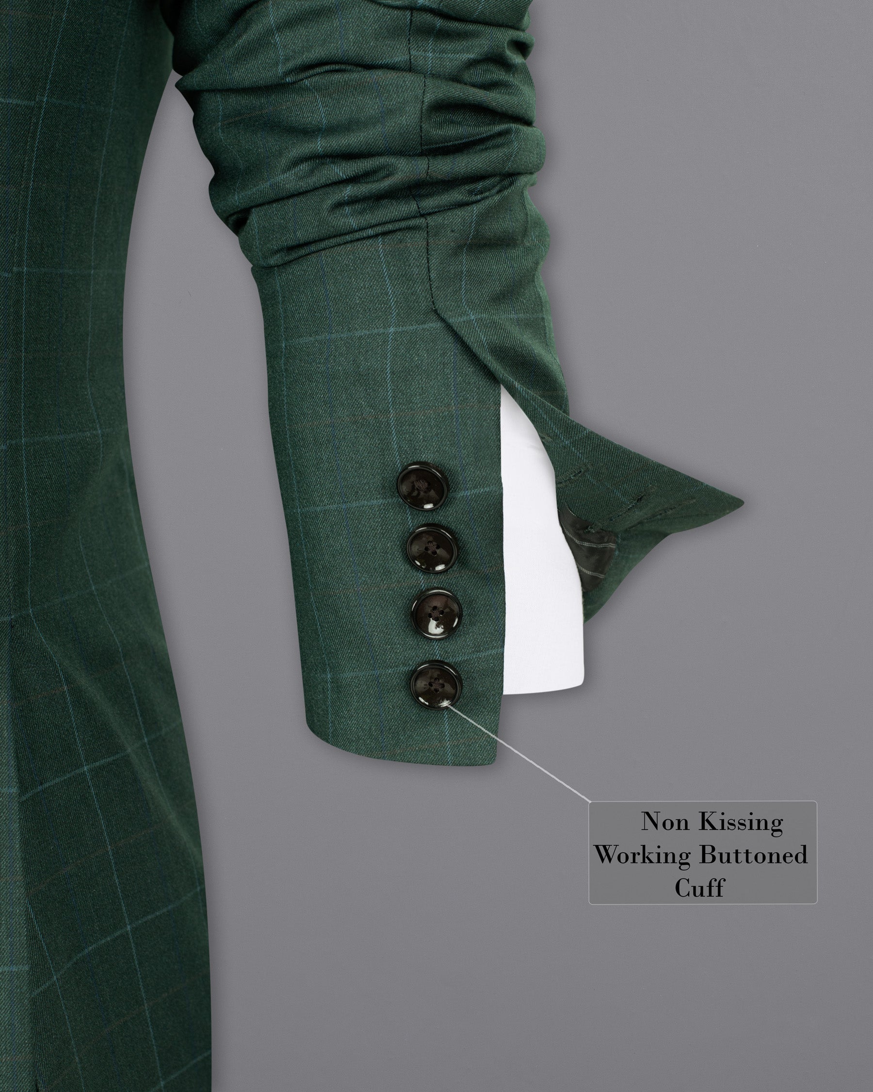Celtic Green Double-Breasted Windowpane Wool Rich Blazer BL1348-DB-36, BL1348-DB-38, BL1348-DB-40, BL1348-DB-42, BL1348-DB-44, BL1348-DB-46, BL1348-DB-48, BL1348-DB-50, BL1348-DB-52, BL1348-DB-54, BL1348-DB-56, BL1348-DB-58, BL1348-DB-60
