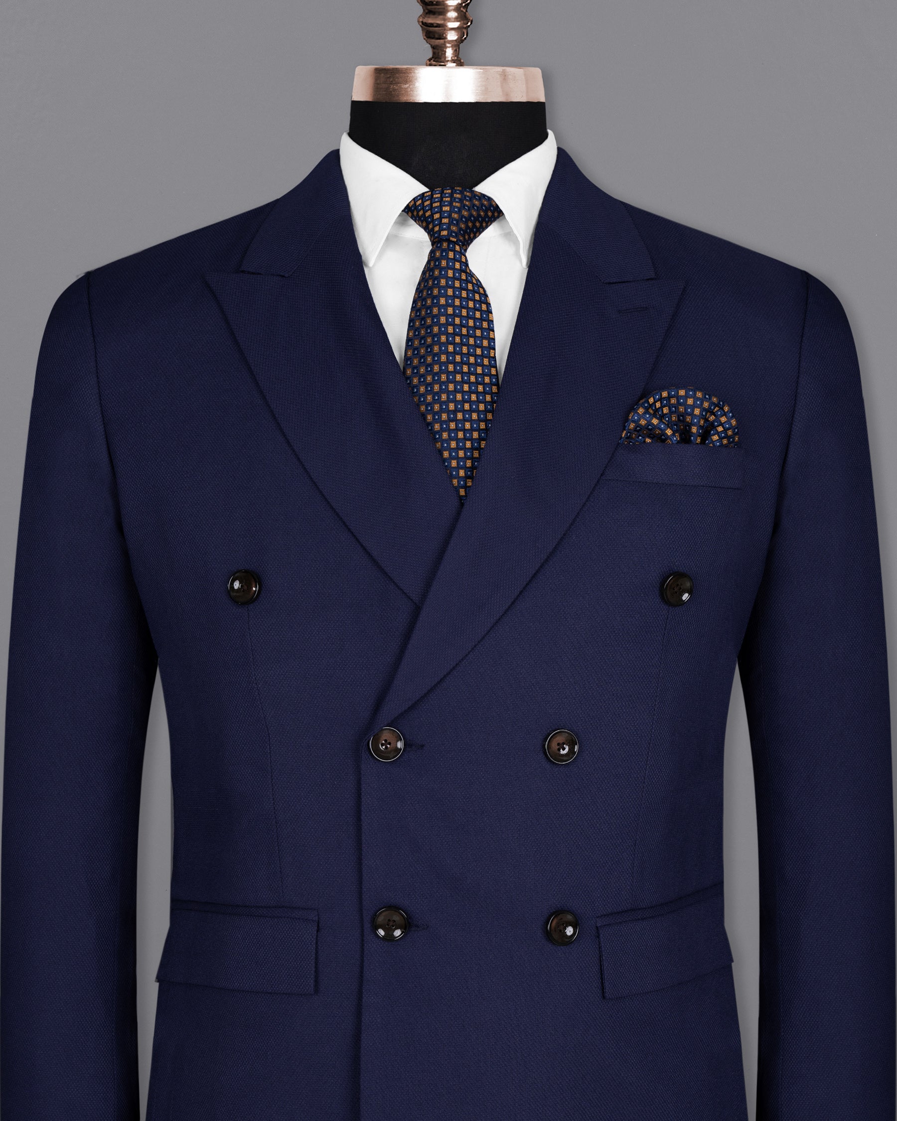 Royal Blue Wool Rich Double BreaBLed Blazer BL1380-DB-36, BL1380-DB-38, BL1380-DB-40, BL1380-DB-42, BL1380-DB-44, BL1380-DB-46, BL1380-DB-48, BL1380-DB-50, BL1380-DB-52, BL1380-DB-54, BL1380-DB-56, BL1380-DB-58, BL1380-DB-60