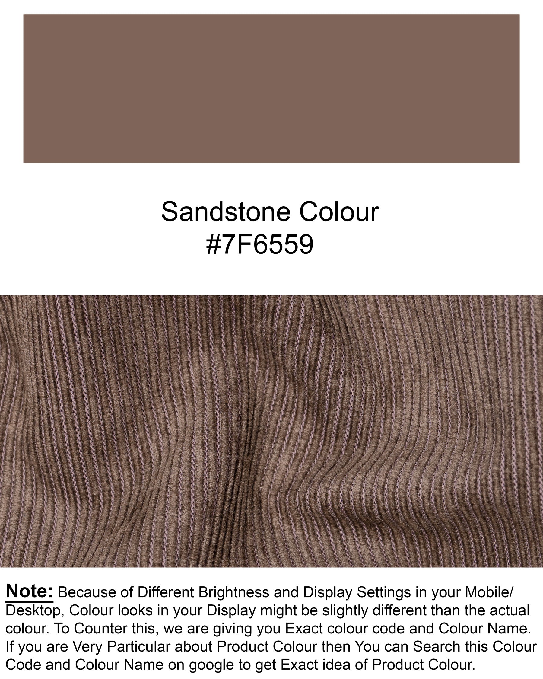 Sandstone Brown Striped Corduroy Premium Cotton Blazer BL1389-SB-36, BL1389-SB-38, BL1389-SB-40, BL1389-SB-42, BL1389-SB-44, BL1389-SB-46, BL1389-SB-48, BL1389-SB-50, BL1389-SB-52, BL1389-SB-54, BL1389-SB-56, BL1389-SB-58, BL1389-SB-60