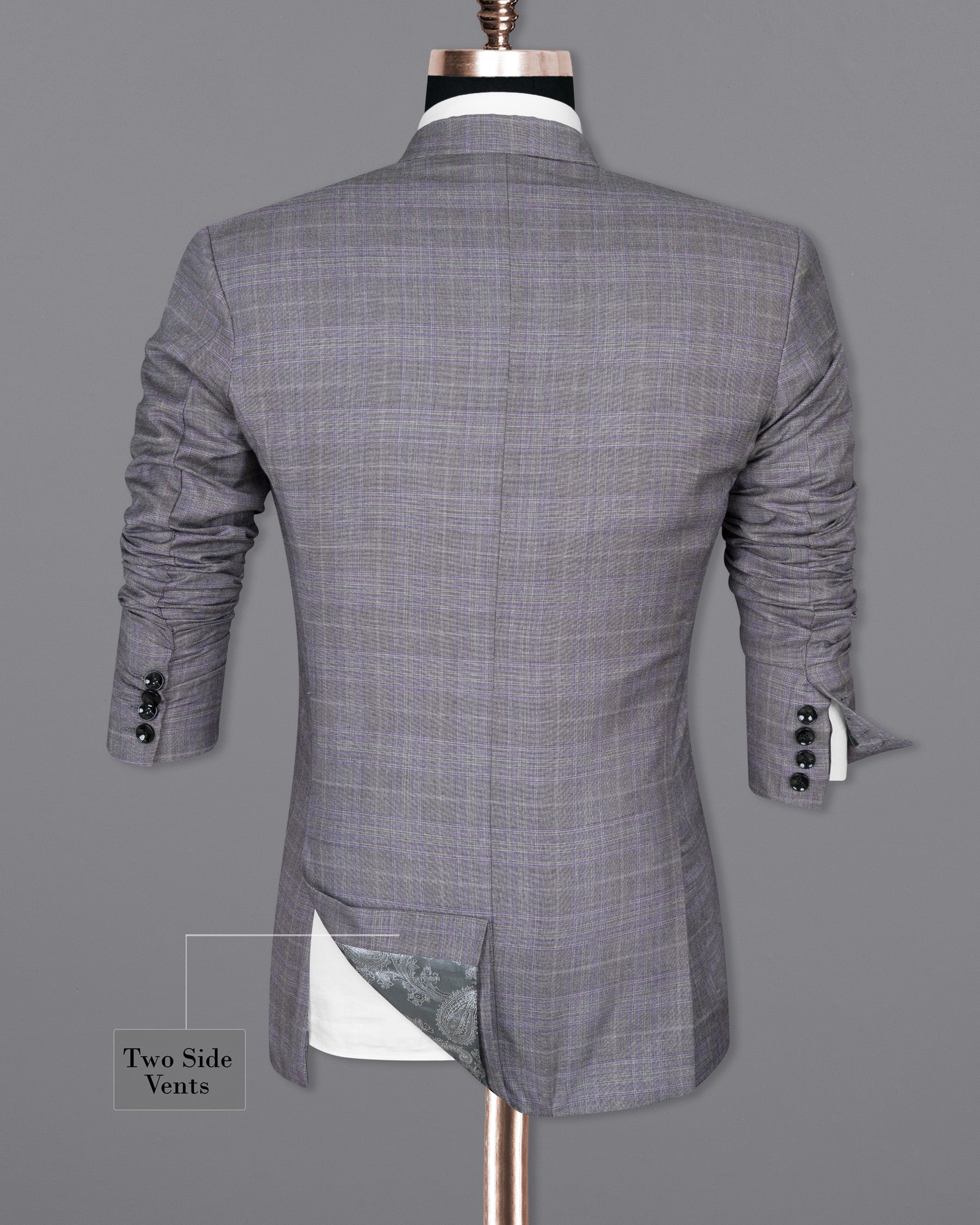 Fedora Plaid Wool Rich Blazer BL1440-SB-36,BL1440-SB-38,BL1440-SB-40,BL1440-SB-42,BL1440-SB-44,BL1440-SB-46,BL1440-SB-48,BL1440-SB-50,BL1440-SB-52,BL1440-SB-54,BL1440-SB-56,BL1440-SB-58,BL1440-SB-60
