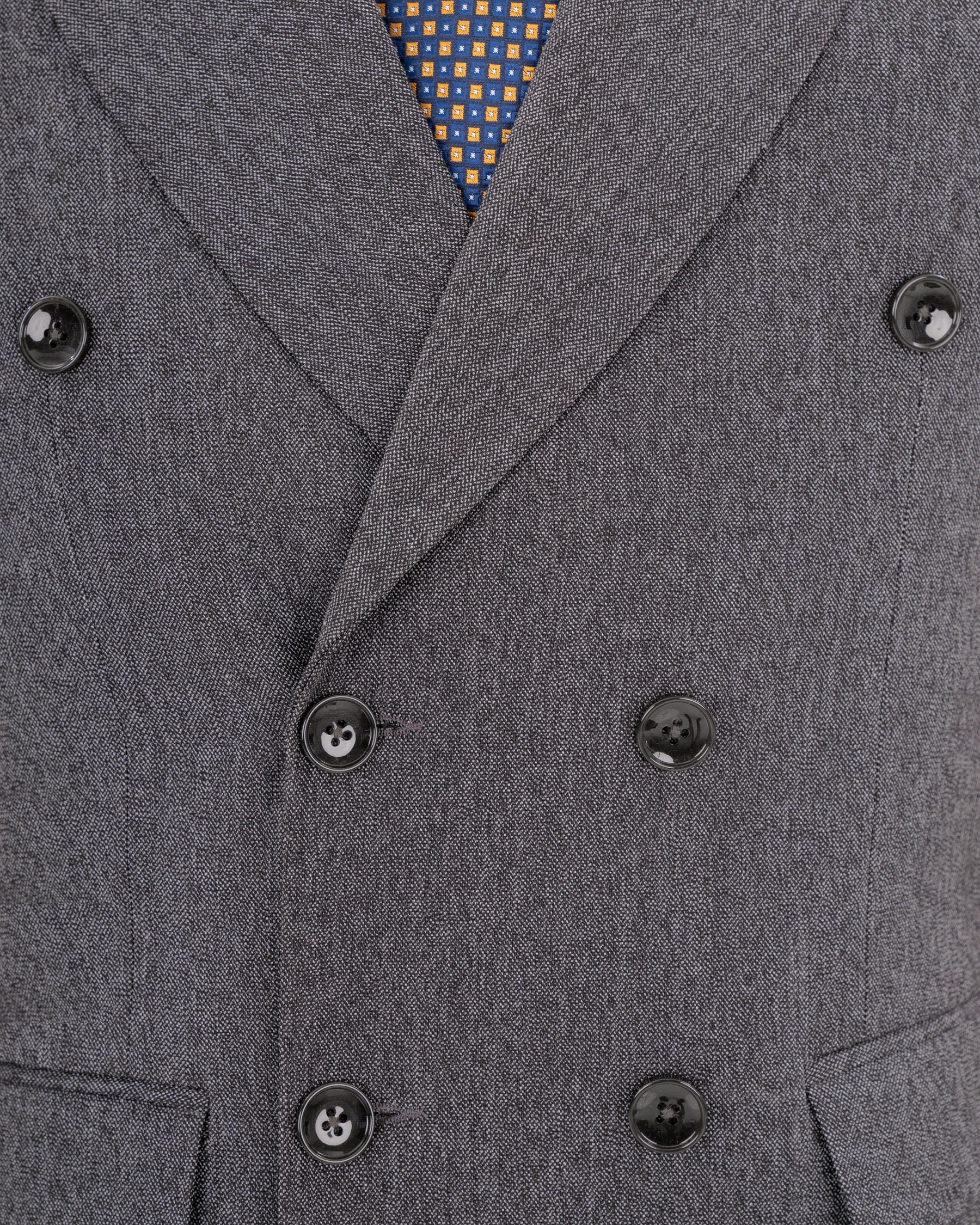 Mobster Grey Double-Breasted Premium Cotton Blazer BL1451-DB-36,BL1451-DB-38,BL1451-DB-40,BL1451-DB-42,BL1451-DB-44,BL1451-DB-46,BL1451-DB-48,BL1451-DB-50,BL1451-DB-52,BL1451-DB-54,BL1451-DB-56,BL1451-DB-58,BL1451-DB-60