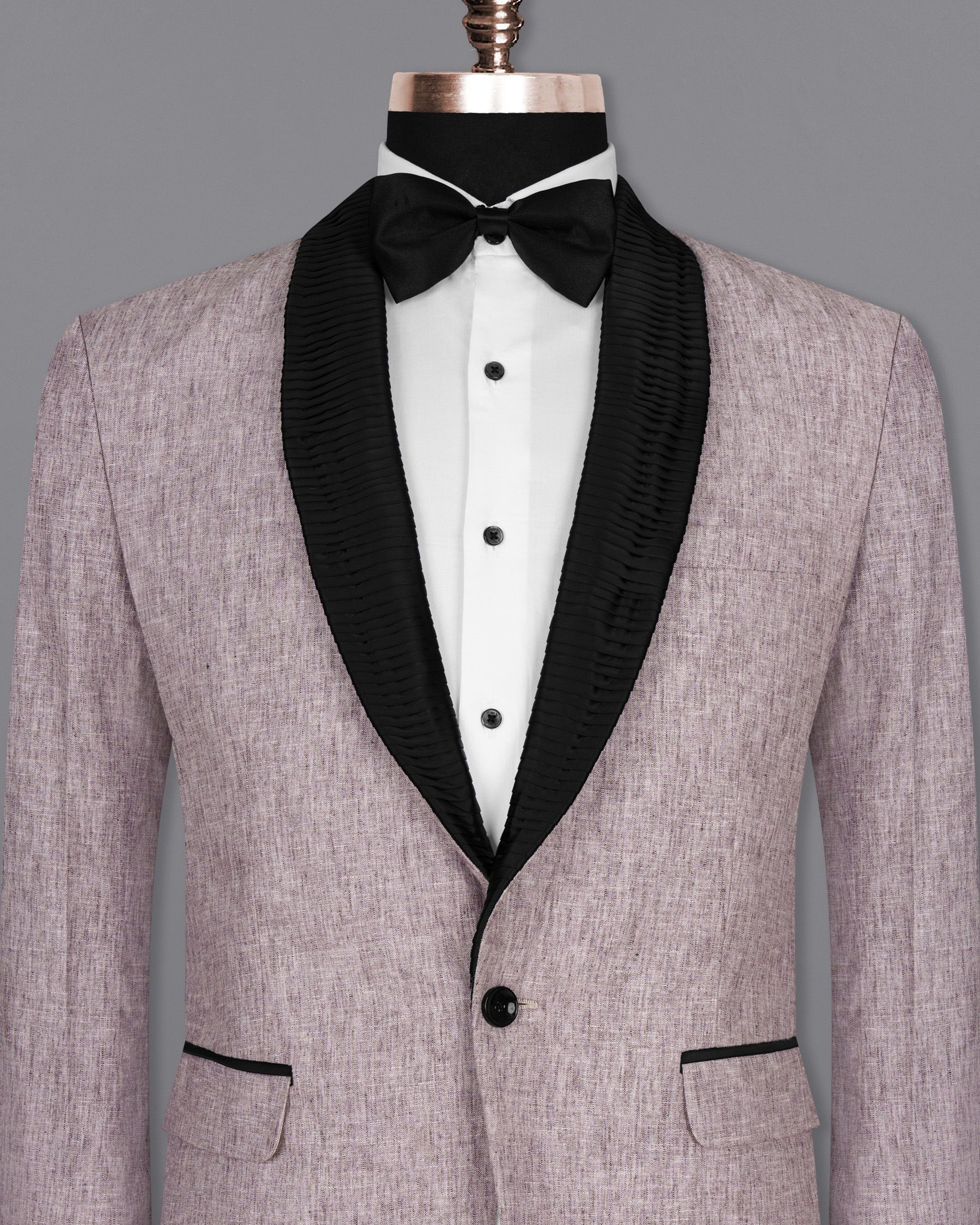 Bouquet Purple Luxurious Linen Tuxedo Blazer BL1474-BKL-36,BL1474-BKL-38,BL1474-BKL-40,BL1474-BKL-42,BL1474-BKL-44,BL1474-BKL-46,BL1474-BKL-48,BL1474-BKL-50,BL1474-BKL-52,BL1474-BKL-54,BL1474-BKL-56,BL1474-BKL-58,BL1474-BKL-60
