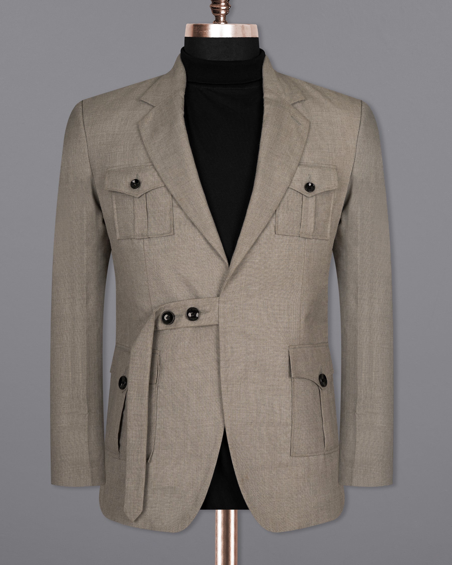 Zorba Grey Woolrich Patch Pocket Sports Blazer BL1475-D3-36,BL1475-D3-38,BL1475-D3-40,BL1475-D3-42,BL1475-D3-44,BL1475-D3-46,BL1475-D3-48,BL1475-D3-50,BL1475-D3-52,BL1475-D3-54,BL1475-D3-56,BL1475-D3-58,BL1475-D3-60