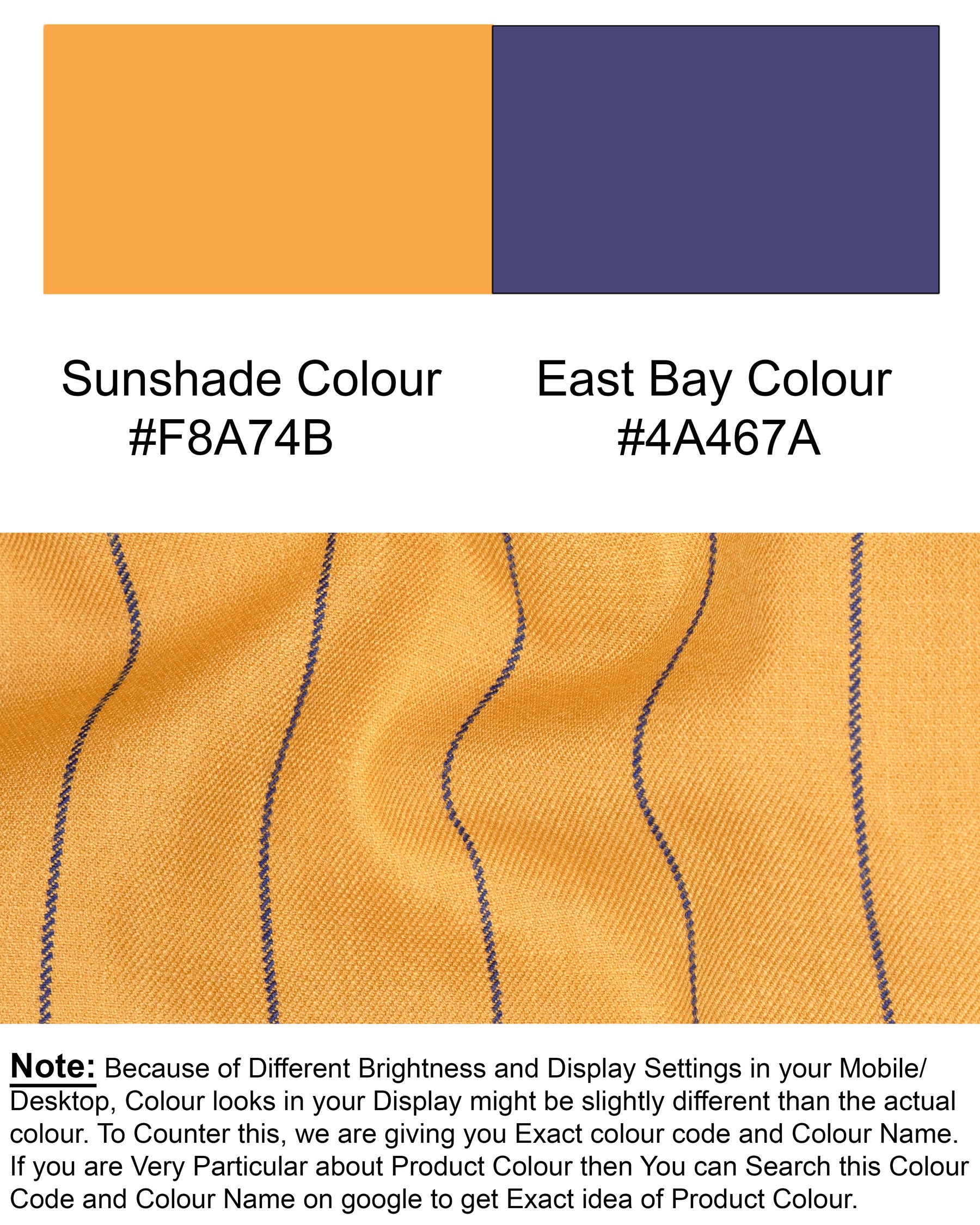 Sunshade Orange Striped Wool Rich Double Breasted Blazer BL1509-DB-36, BL1509-DB-38, BL1509-DB-40, BL1509-DB-42, BL1509-DB-44, BL1509-DB-46, BL1509-DB-48, BL1509-DB-50, BL1509-DB-52, BL1509-DB-54, BL1509-DB-56, BL1509-DB-58, BL1509-DB-60