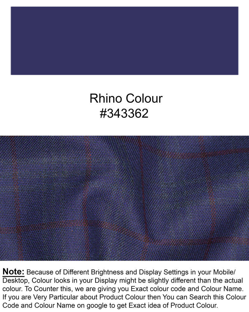 Rhino Blue Plaid Double BreaBled Wool Rich Blazer BL1565-DB-36, BL1565-DB-38, BL1565-DB-40, BL1565-DB-42, BL1565-DB-44, BL1565-DB-46, BL1565-DB-48, BL1565-DB-50, BL1565-DB-52, BL1565-DB-54, BL1565-DB-56, BL1565-DB-58, BL1565-DB-60
