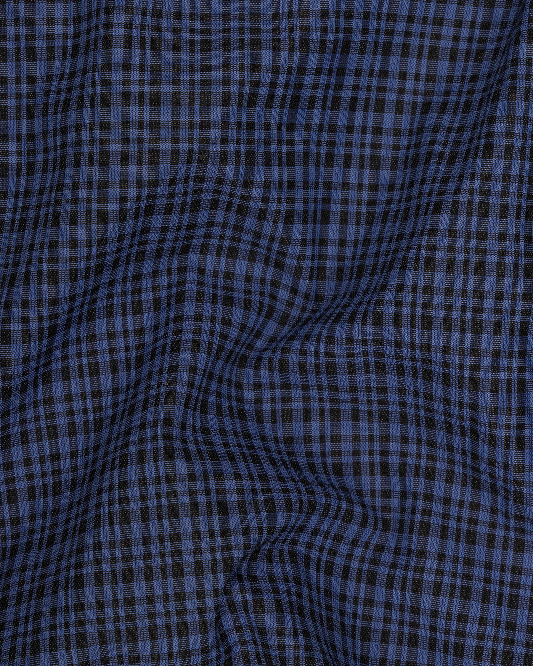 Chambray Blue and Jade Black Gingham Premium Cotton Blazer BL1573-SB-D17-36, BL1573-SB-D17-38, BL1573-SB-D17-40, BL1573-SB-D17-42, BL1573-SB-D17-44, BL1573-SB-D17-46, BL1573-SB-D17-48, BL1573-SB-D17-50, BL1573-SB-D17-52, BL1573-SB-D17-54, BL1573-SB-D17-56, BL1573-SB-D17-58, BL1573-SB-D17-60