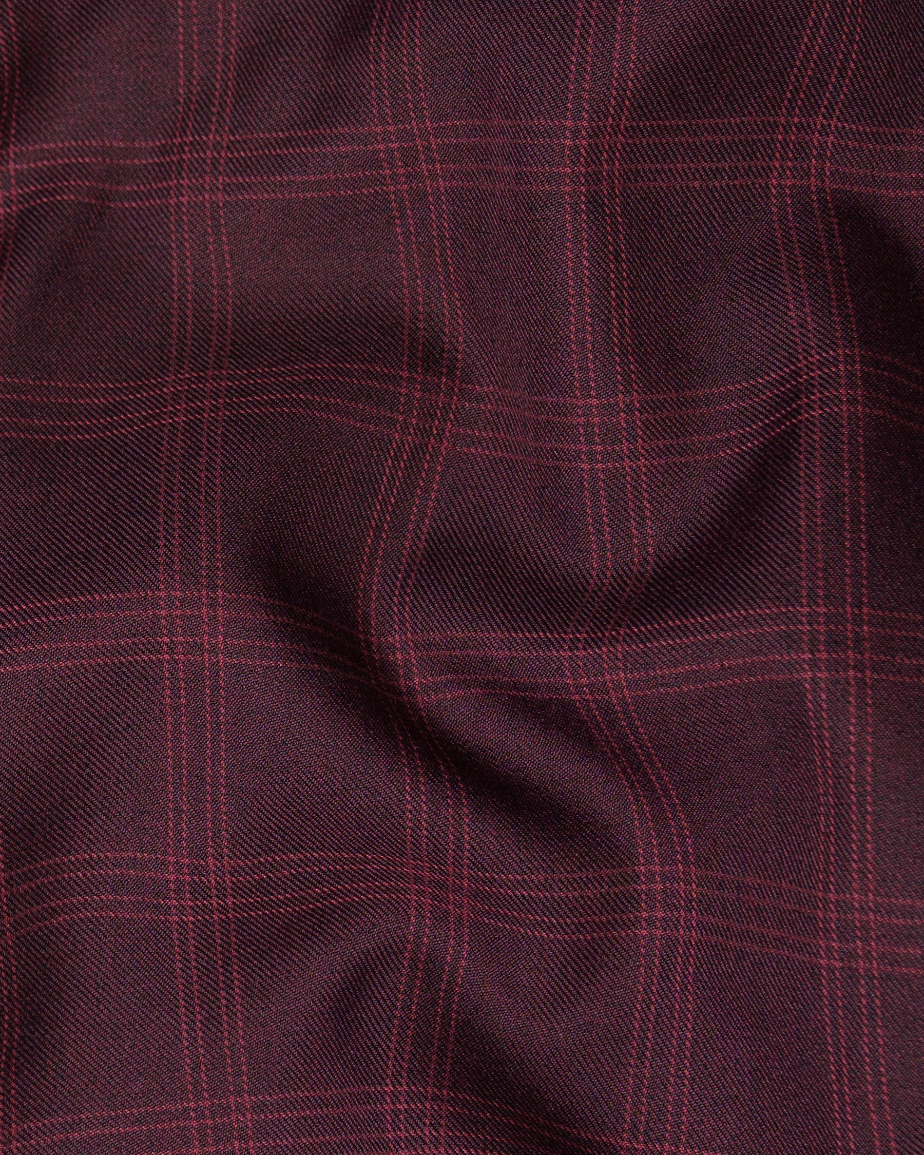 Checkered Wool Blazer