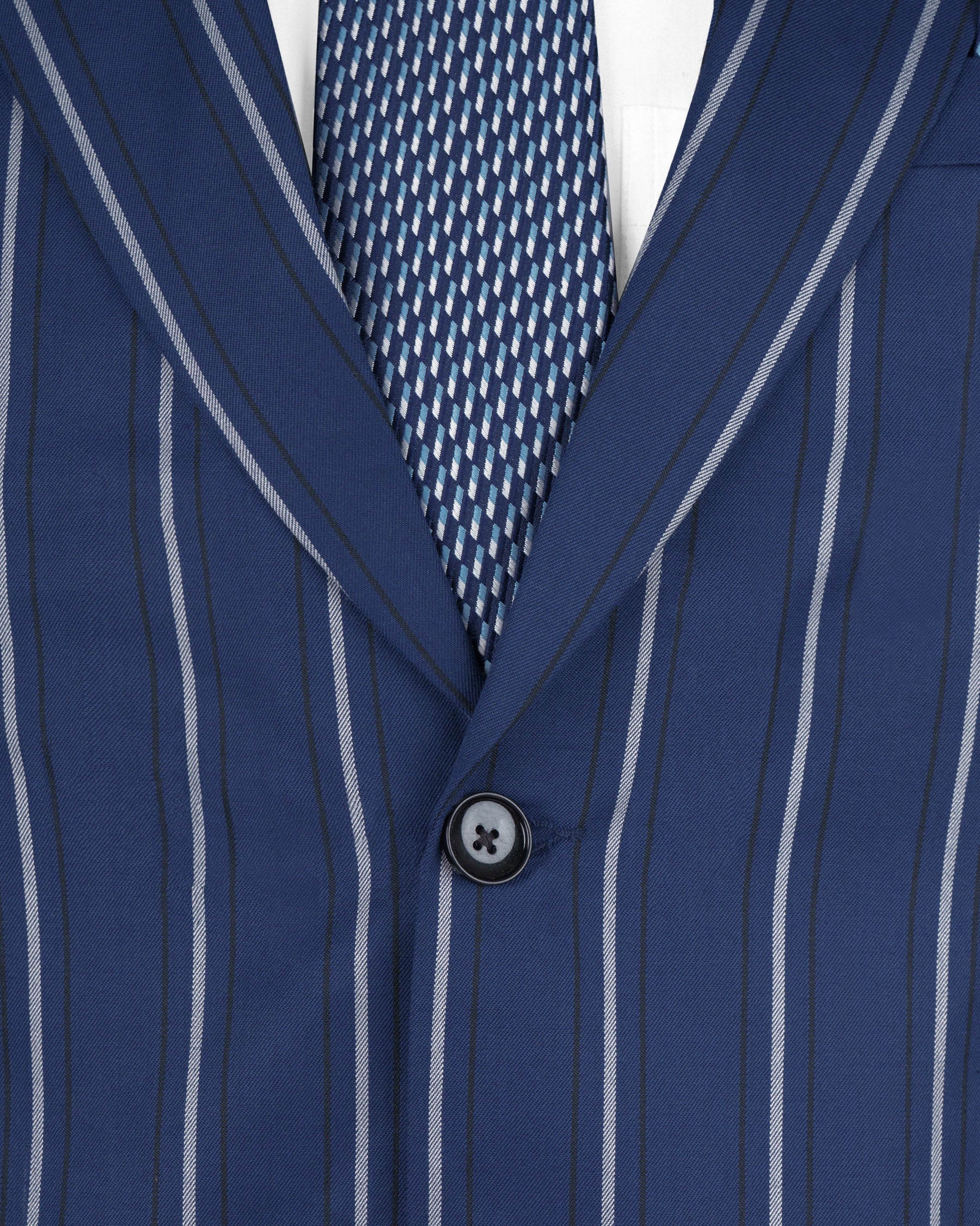 Rhino Blue Striped Wool Rich Blazer BL1596-SB-36, BL1596-SB-38, BL1596-SB-40, BL1596-SB-42, BL1596-SB-44, BL1596-SB-46, BL1596-SB-48, BL1596-SB-50, BL1596-SB-52, BL1596-SB-54, BL1596-SB-56, BL1596-SB-58, BL1596-SB-60