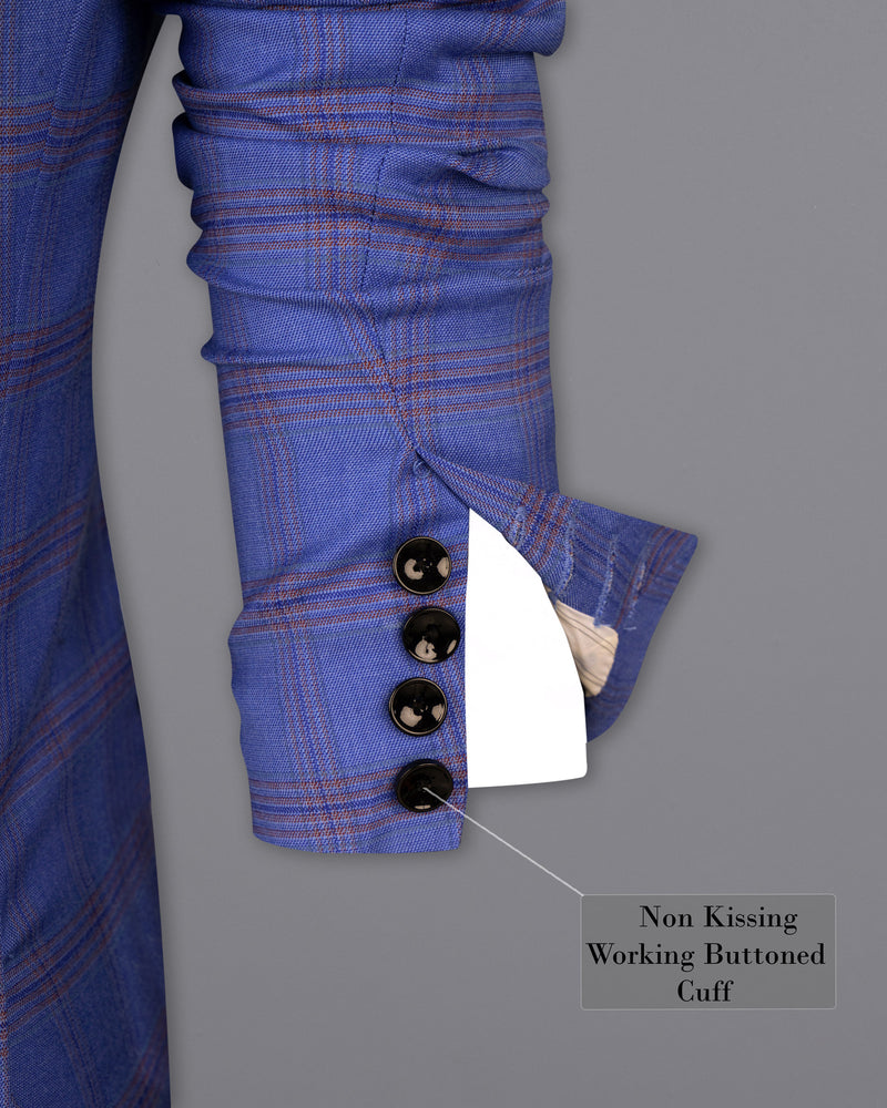 East Bay Blue Super fine Windowpane Wool Rich Blazer BL1612-SBP-36, BL1612-SBP-38, BL1612-SBP-40, BL1612-SBP-42, BL1612-SBP-44, BL1612-SBP-46, BL1612-SBP-48, BL1612-SBP-50, BL1612-SBP-52, BL1612-SBP-54, BL1612-SBP-56, BL1612-SBP-58, BL1612-SBP-60