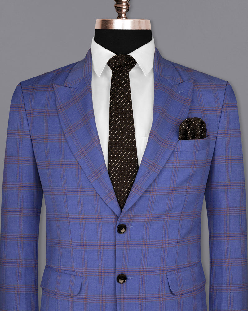 East Bay Blue Super fine Windowpane Wool Rich Blazer BL1612-SBP-36, BL1612-SBP-38, BL1612-SBP-40, BL1612-SBP-42, BL1612-SBP-44, BL1612-SBP-46, BL1612-SBP-48, BL1612-SBP-50, BL1612-SBP-52, BL1612-SBP-54, BL1612-SBP-56, BL1612-SBP-58, BL1612-SBP-60