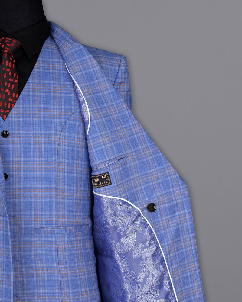 Ship Cove Super fine Blue Plaid Double Breasted Woolrich Blazer BL1619-DB-2B-36, BL1619-DB-2B-38, BL1619-DB-2B-40, BL1619-DB-2B-42, BL1619-DB-2B-44, BL1619-DB-2B-46, BL1619-DB-2B-48, BL1619-DB-2B-50, BL1619-DB-2B-52, BL1619-DB-2B-54, BL1619-DB-2B-56, BL1619-DB-2B-58, BL1619-DB-2B-60