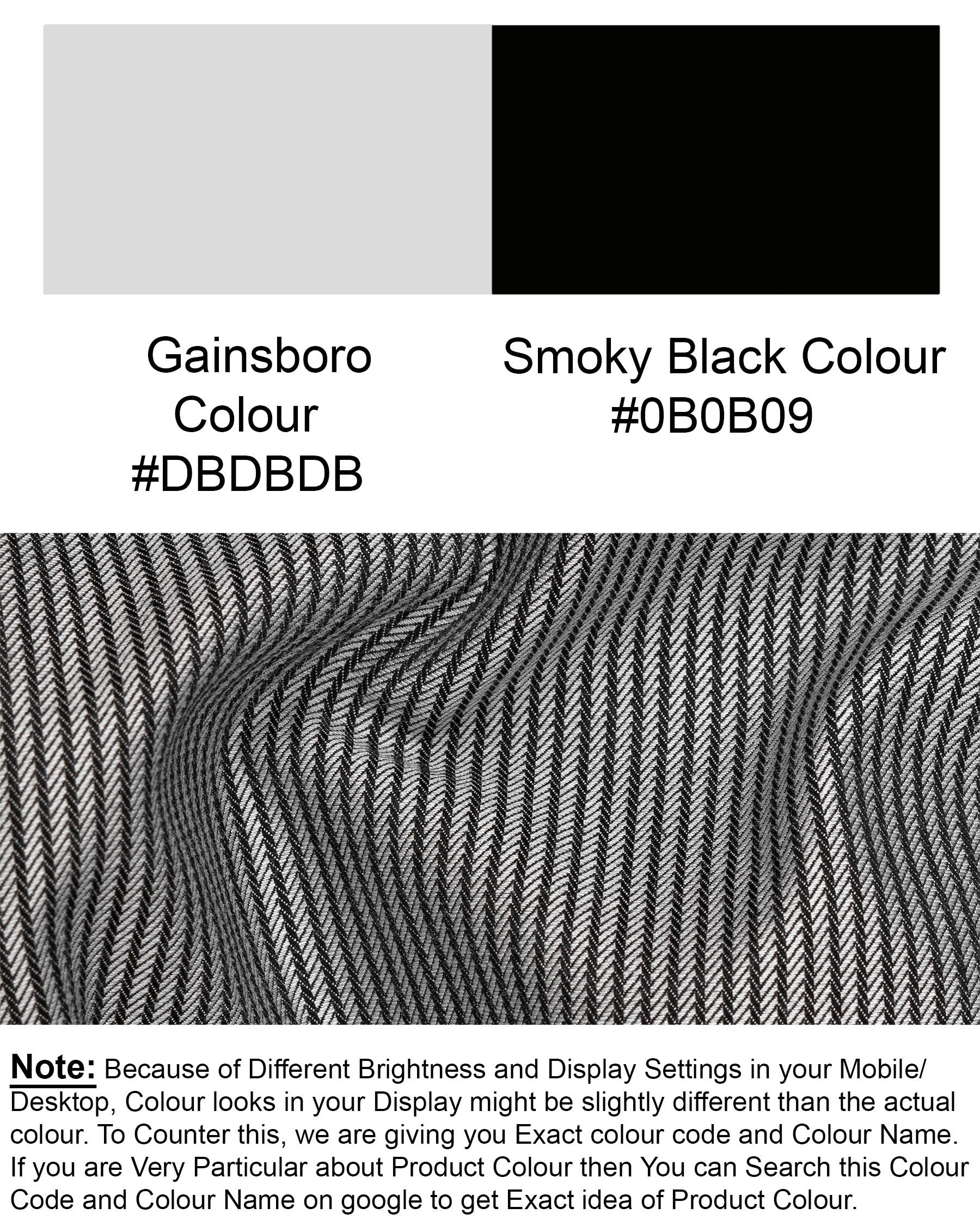 Gainsboro Gray Striped Double Breasted Blazer BL1734-DB-36,BL1734-DB-38,BL1734-DB-40,BL1734-DB-42,BL1734-DB-44,BL1734-DB-46,BL1734-DB-48,BL1734-DB-50,BL1734-DB-52,BL1734-DB-54,BL1734-DB-56,BL1734-DB-58,BL1734-DB-60