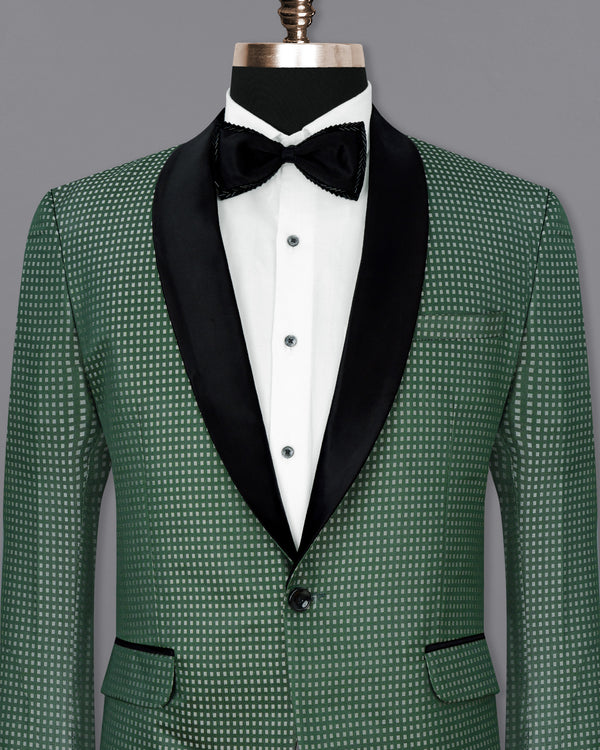 Everglade Green Square Textured Tuxedo Designer Blazer BL1770-BKL-36,BL1770-BKL-38,BL1770-BKL-40,BL1770-BKL-42,BL1770-BKL-44,BL1770-BKL-46,BL1770-BKL-48,BL1770-BKL-50,BL1770-BKL-52,BL1770-BKL-54,BL1770-BKL-56,BL1770-BKL-58,BL1770-BKL-60