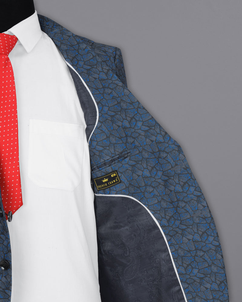 Arsenic with Mirage Black Designer Blazer BL1820-SB-36, BL1820-SB-38, BL1820-SB-40, BL1820-SB-42, BL1820-SB-44, BL1820-SB-46, BL1820-SB-48, BL1820-SB-50, BL1820-SB-52, BL1820-SB-54, BL1820-SB-56, BL1820-SB-58, BL1820-SB-60