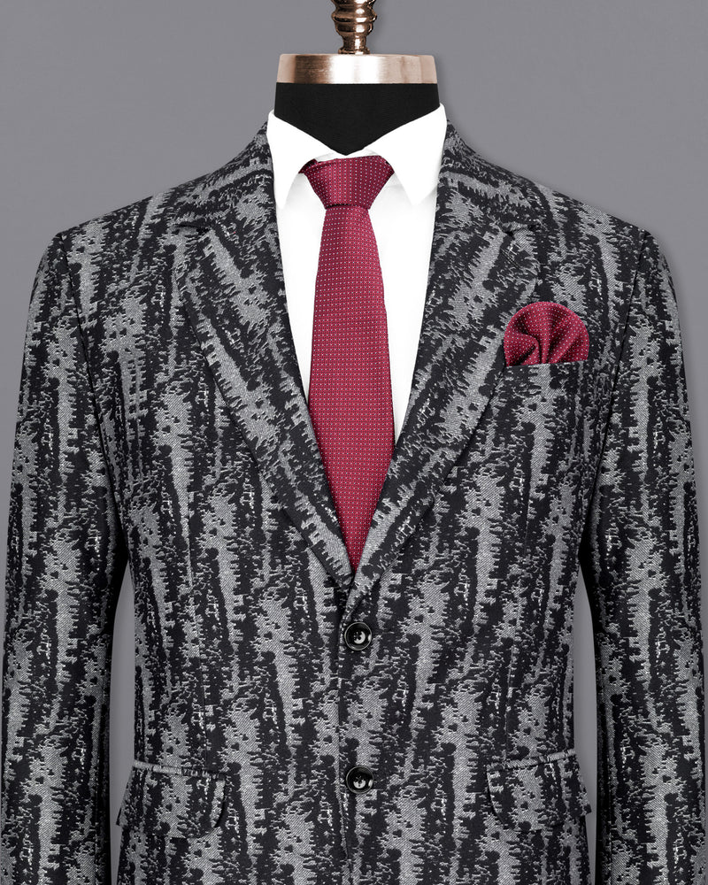 Concord Gray and Baltic Sea Black velvet Designer Blazer BL1821-SB-36, BL1821-SB-38, BL1821-SB-40, BL1821-SB-42, BL1821-SB-44, BL1821-SB-46, BL1821-SB-48, BL1821-SB-50, BL1821-SB-52, BL1821-SB-54, BL1821-SB-56, BL1821-SB-58, BL1821-SB-60