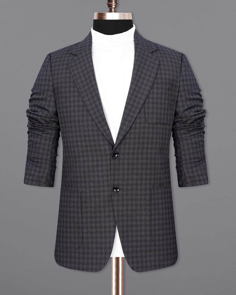 Tuna Gray Plaid Single Breasted Plaid Sports Blazer BL1856-SB-PP-36, BL1856-SB-PP-38, BL1856-SB-PP-40, BL1856-SB-PP-42, BL1856-SB-PP-44, BL1856-SB-PP-46, BL1856-SB-PP-48, BL1856-SB-PP-50, BL1856-SB-PP-52, BL1856-SB-PP-54, BL1856-SB-PP-56, BL1856-SB-PP-58, BL1856-SB-PP-60