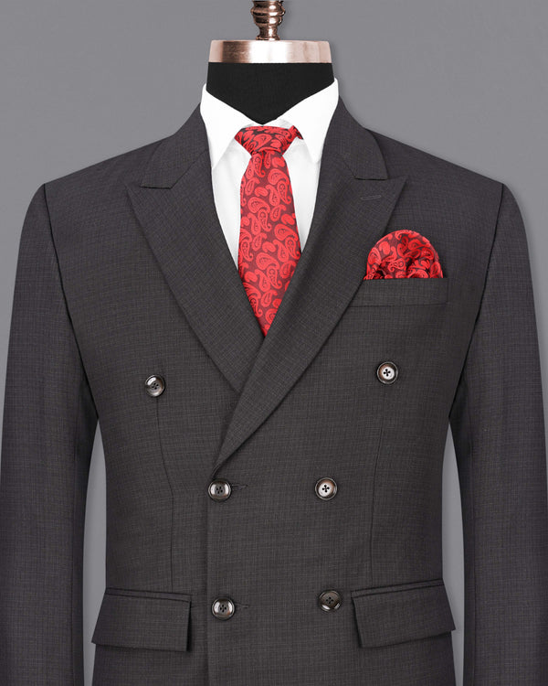 Tuatara Grey Double Breasted Blazer BL1864-DB-36, BL1864-DB-38, BL1864-DB-40, BL1864-DB-42, BL1864-DB-44, BL1864-DB-46, BL1864-DB-48, BL1864-DB-50, BL1864-DB-52, BL1864-DB-54, BL1864-DB-56, BL1864-DB-58, BL1864-DB-60