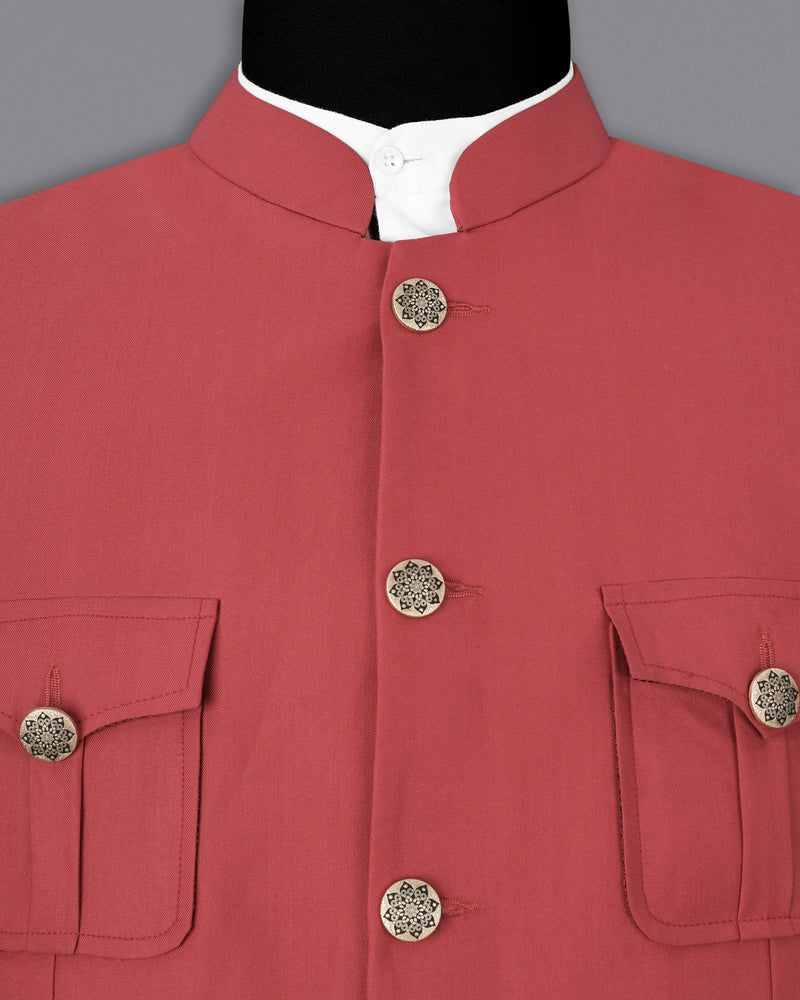 Chestnut Red Bandhgala Designer Sports Blazer BL1865-BG-D41-36, BL1865-BG-D41-38, BL1865-BG-D41-40, BL1865-BG-D41-42, BL1865-BG-D41-44, BL1865-BG-D41-46, BL1865-BG-D41-48, BL1865-BG-D41-50, BL1865-BG-D41-52, BL1865-BG-D41-54, BL1865-BG-D41-56, BL1865-BG-D41-58, BL1865-BG-D41-60