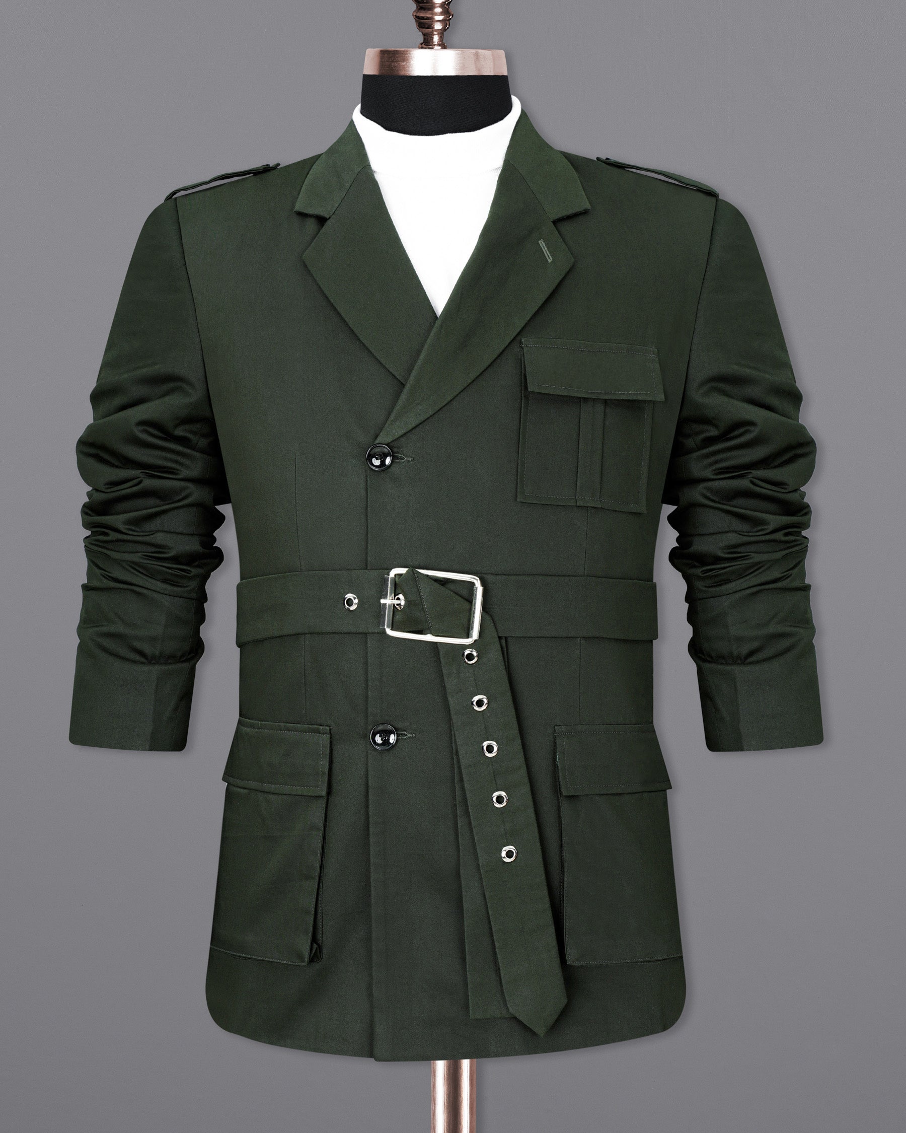 Heavy Metal Green Designer Sports Blazer BL1871-DB-36,BL1871-DB-38,BL1871-DB-40,BL1871-DB-42,BL1871-DB-44,BL1871-DB-46,BL1871-DB-48,BL1871-DB-50,BL1871-DB-52,BL1871-DB-54,BL1871-DB-56,BL1871-DB-58,BL1871-DB-60