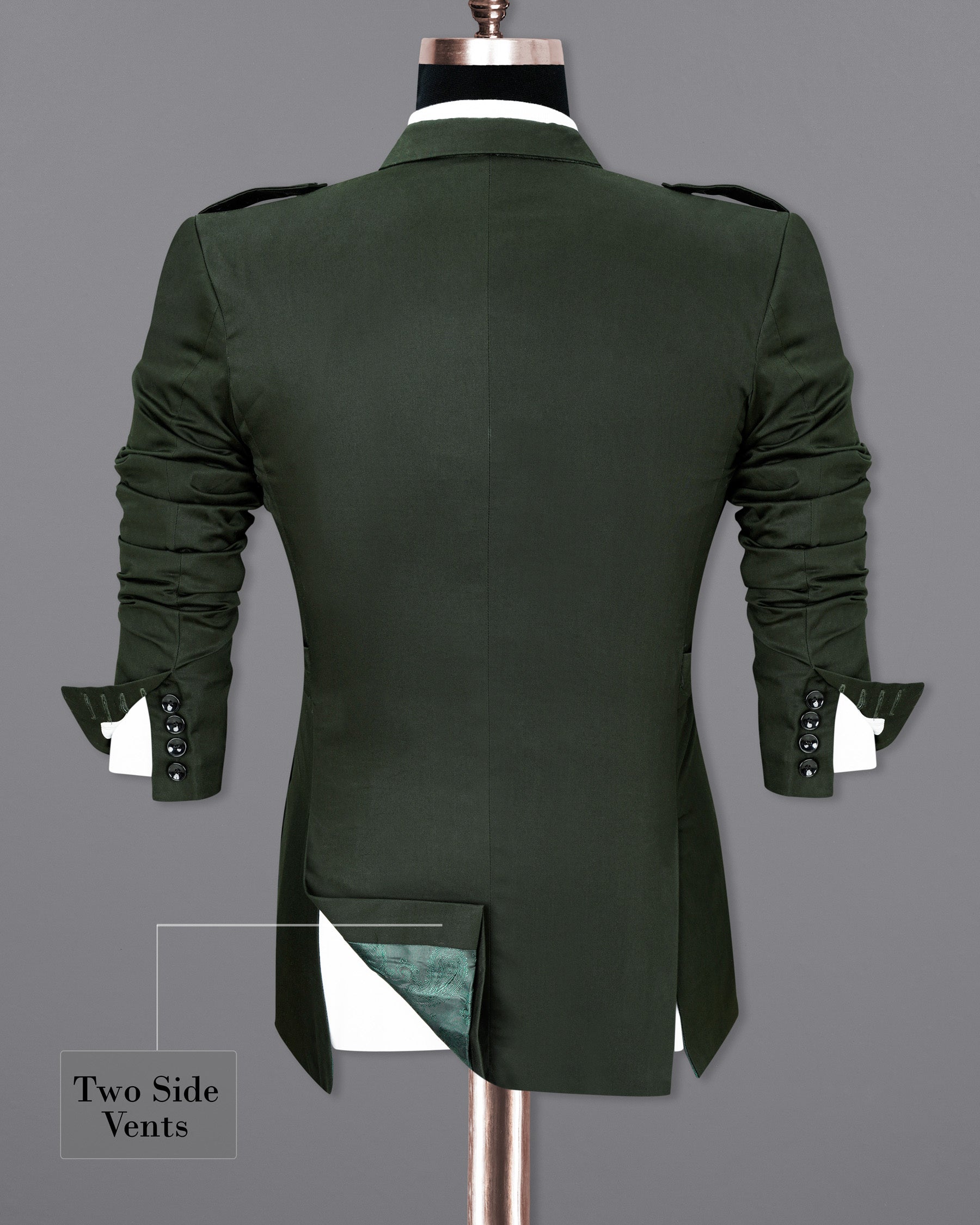 Heavy Metal Green Designer Sports Blazer BL1871-DB-36,BL1871-DB-38,BL1871-DB-40,BL1871-DB-42,BL1871-DB-44,BL1871-DB-46,BL1871-DB-48,BL1871-DB-50,BL1871-DB-52,BL1871-DB-54,BL1871-DB-56,BL1871-DB-58,BL1871-DB-60