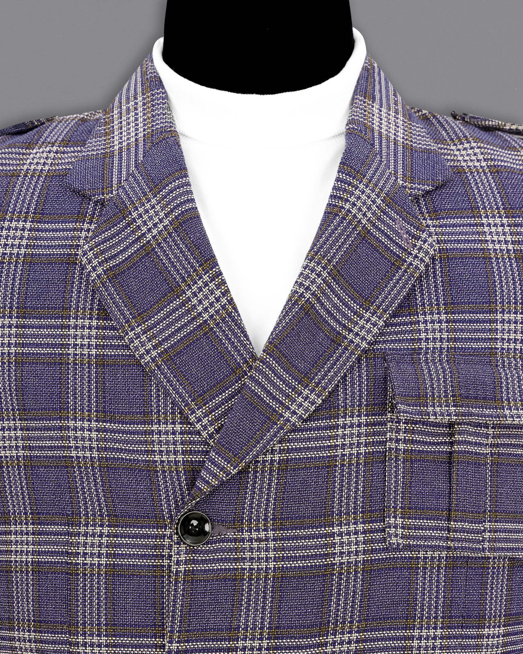 Meteorite Blue Plaid Designer Sports Blazer BL1874-DB-D43-36,BL1874-DB-D43-38,BL1874-DB-D43-40,BL1874-DB-D43-42,BL1874-DB-D43-44,BL1874-DB-D43-46,BL1874-DB-D43-48,BL1874-DB-D43-50,BL1874-DB-D43-52,BL1874-DB-D43-54,BL1874-DB-D43-56,BL1874-DB-D43-58,BL1874-DB-D43-60