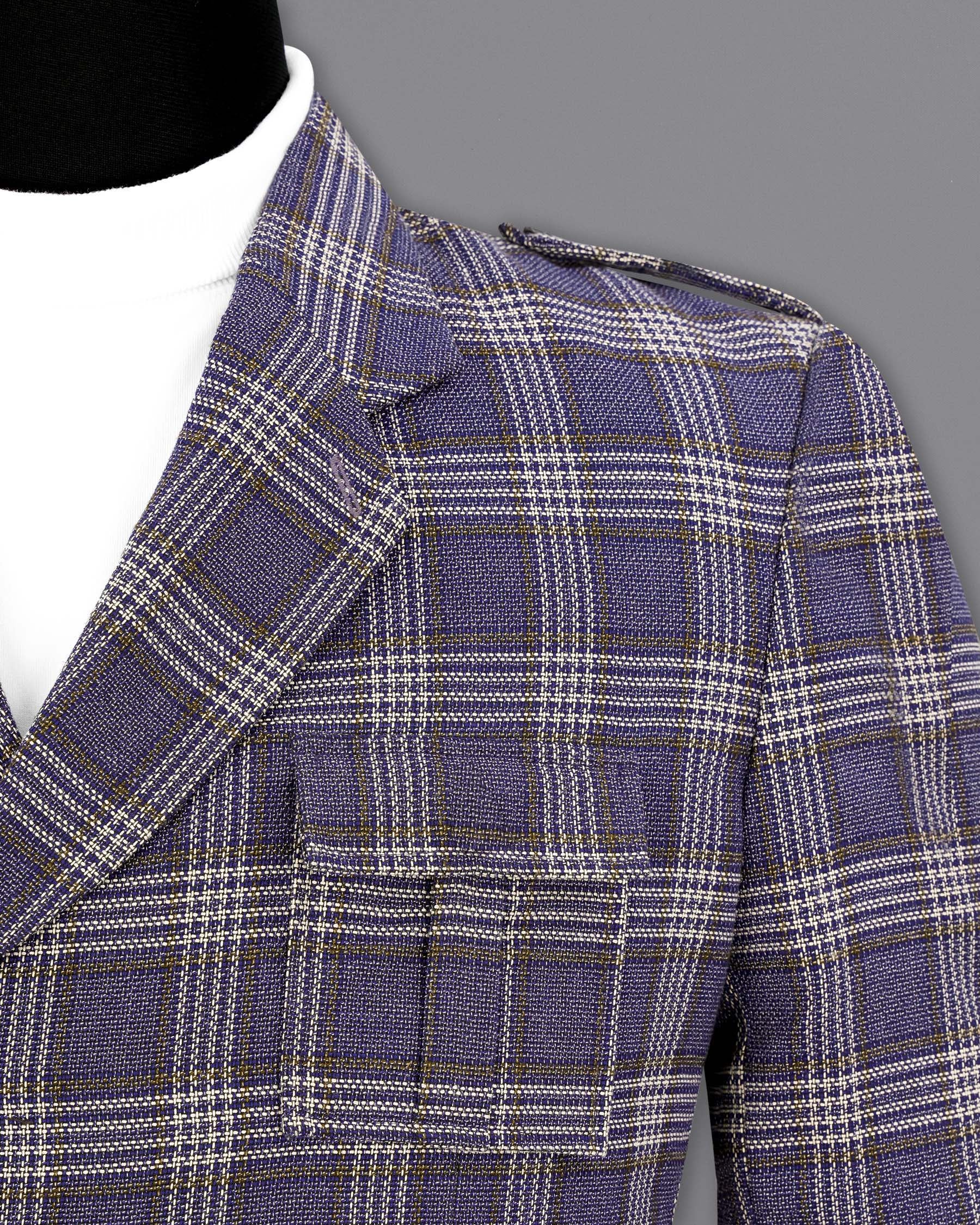 Meteorite Blue Plaid Designer Sports Blazer BL1874-DB-D43-36,BL1874-DB-D43-38,BL1874-DB-D43-40,BL1874-DB-D43-42,BL1874-DB-D43-44,BL1874-DB-D43-46,BL1874-DB-D43-48,BL1874-DB-D43-50,BL1874-DB-D43-52,BL1874-DB-D43-54,BL1874-DB-D43-56,BL1874-DB-D43-58,BL1874-DB-D43-60