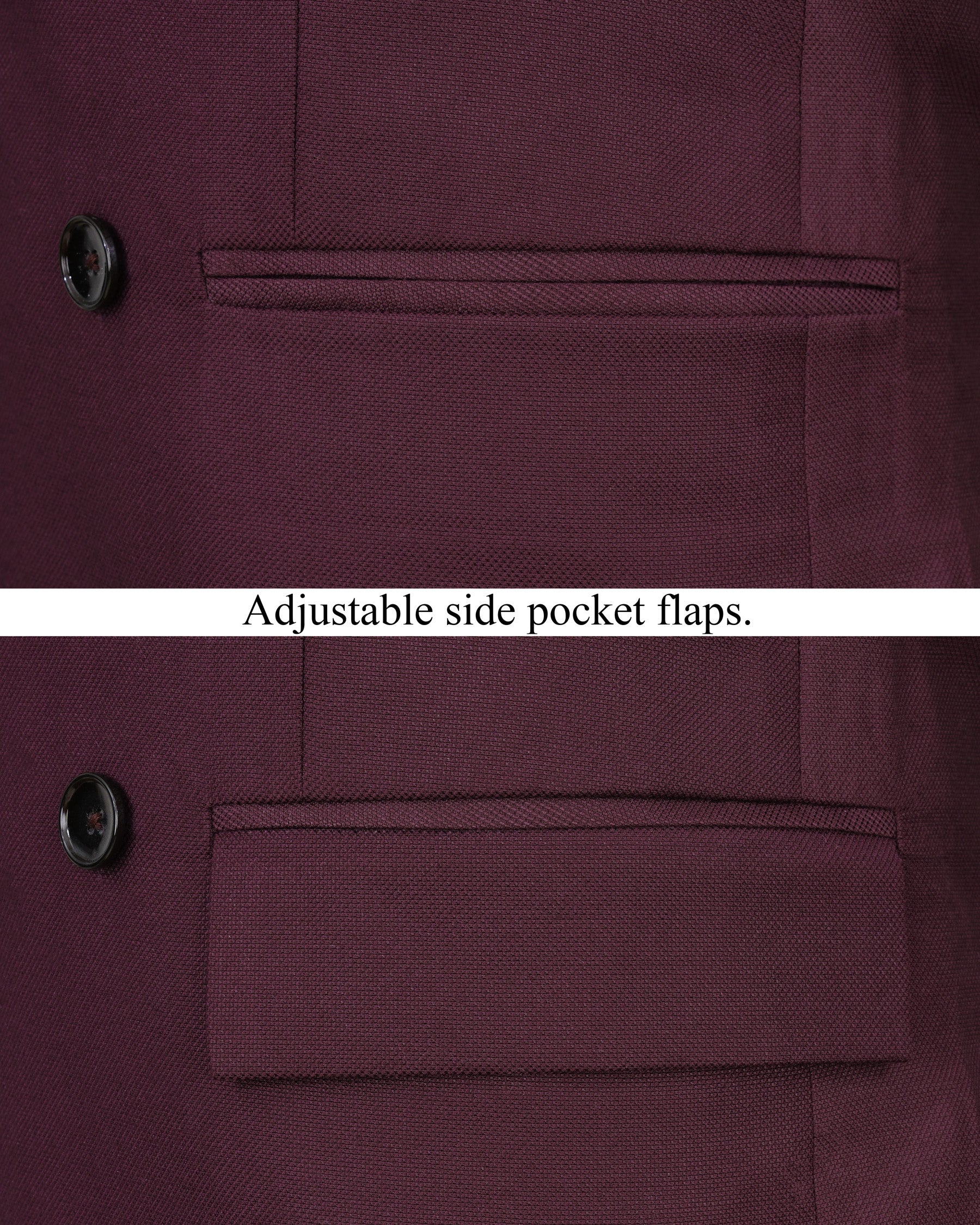 Cocoa Bean Maroon Double Breasted Blazer BL1998-DB-36, BL1998-DB-38, BL1998-DB-40, BL1998-DB-42, BL1998-DB-44, BL1998-DB-46, BL1998-DB-48, BL1998-DB-50, BL1998-DB-52, BL1998-DB-54, BL1998-DB-56, BL1998-DB-58, BL1998-DB-60