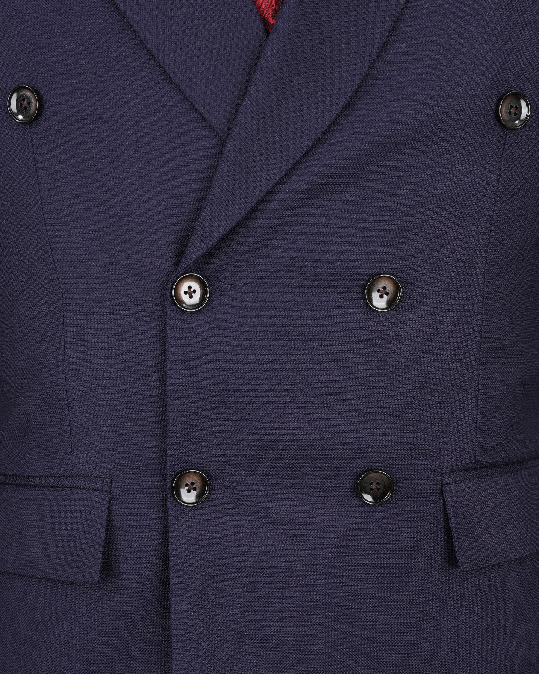 Baltic Sea Dark Violet Double Breasted Blazer BL2024-DB-36, BL2024-DB-38, BL2024-DB-40, BL2024-DB-42, BL2024-DB-44, BL2024-DB-46, BL2024-DB-48, BL2024-DB-50, BL2024-DB-52, BL2024-DB-54, BL2024-DB-56, BL2024-DB-58, BL2024-DB-60