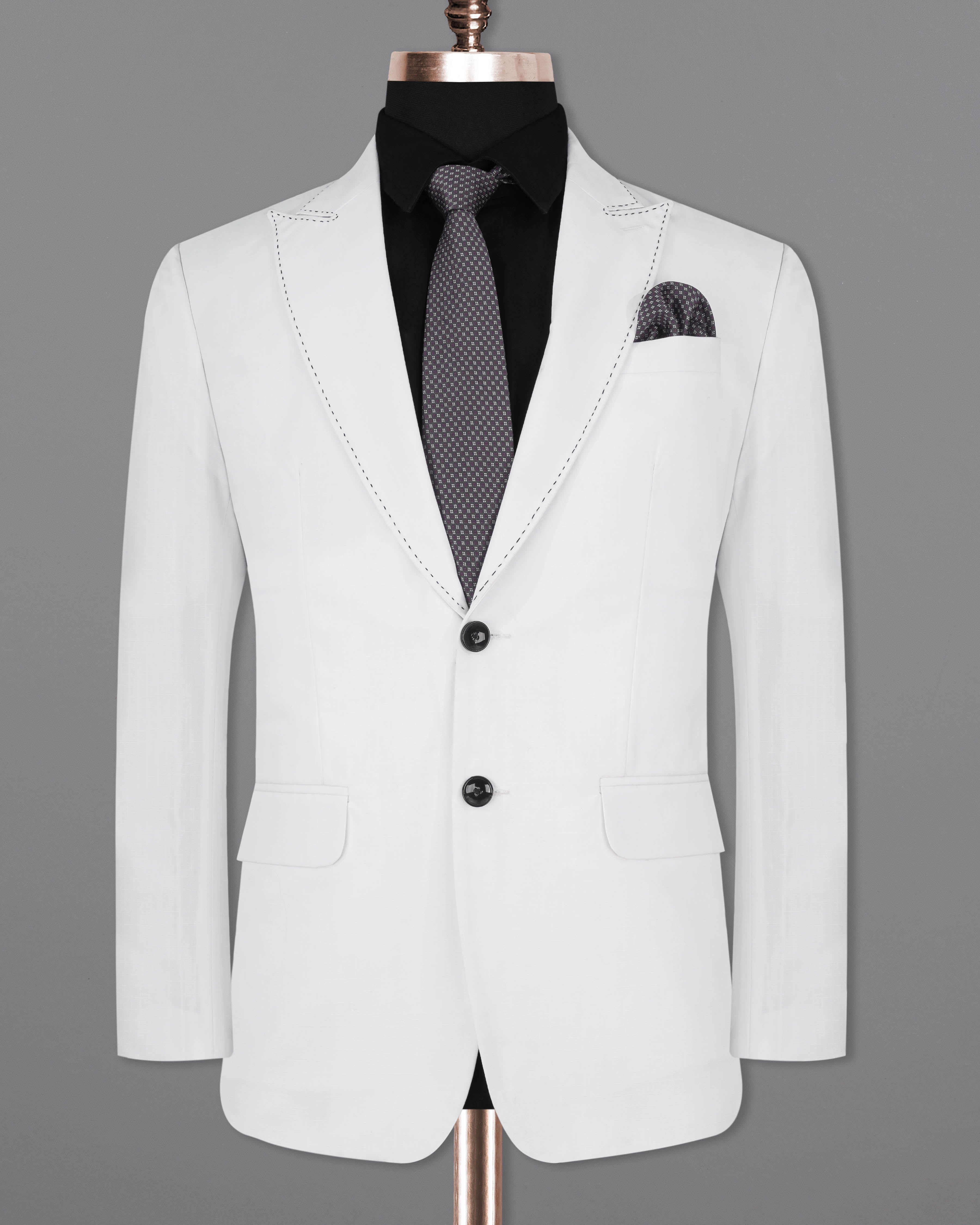 Bright White Single Breasted Premium Cotton Designer Blazer BL2065-SBP-CT-36, BL2065-SBP-CT-38, BL2065-SBP-CT-40, BL2065-SBP-CT-42, BL2065-SBP-CT-44, BL2065-SBP-CT-46, BL2065-SBP-CT-48, BL2065-SBP-CT-50, BL2065-SBP-CT-52, BL2065-SBP-CT-54, BL2065-SBP-CT-56, BL2065-SBP-CT-58, BL2065-SBP-CT-60