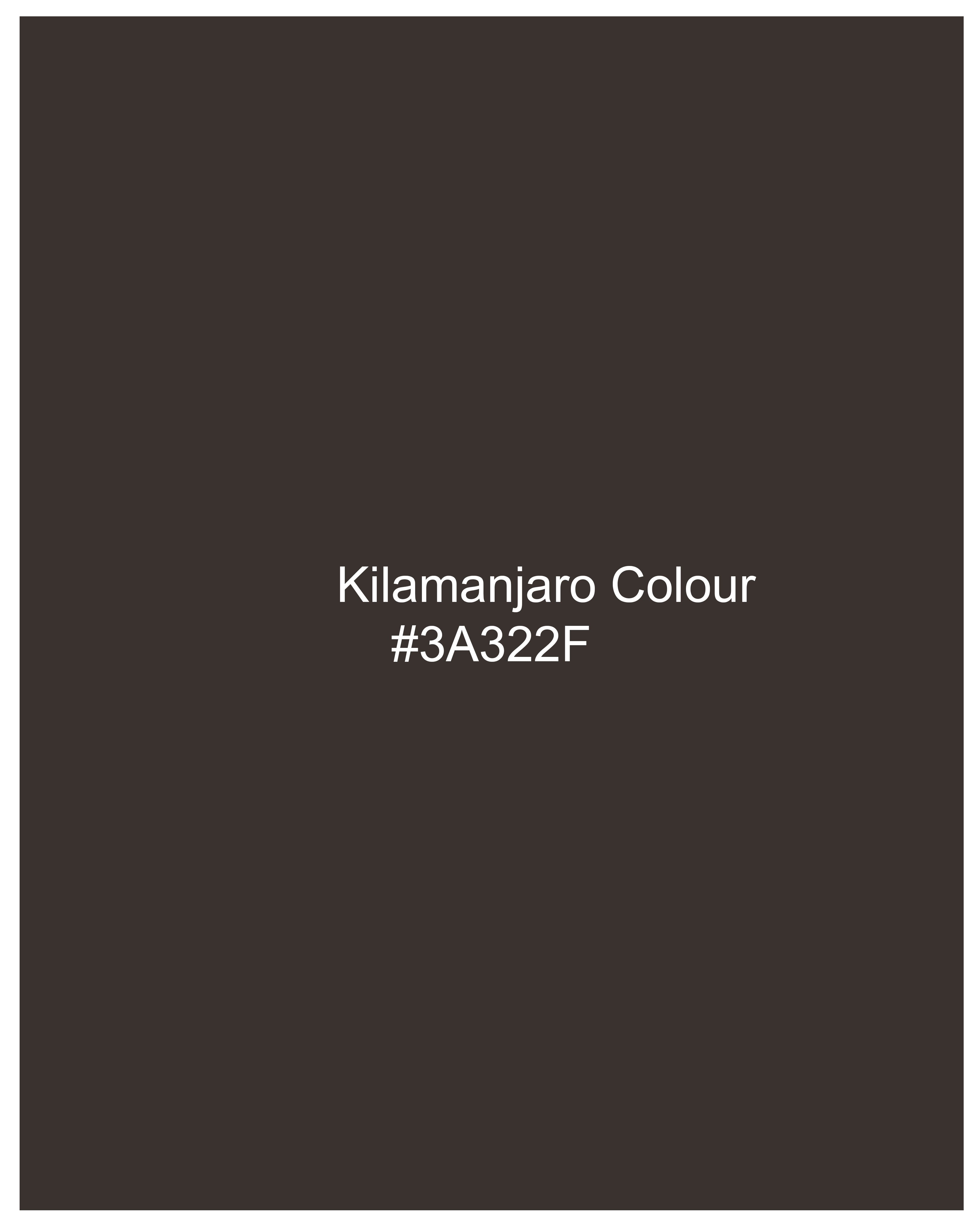 Kilamanjaro Brown Belt Closure Designer Blazer
