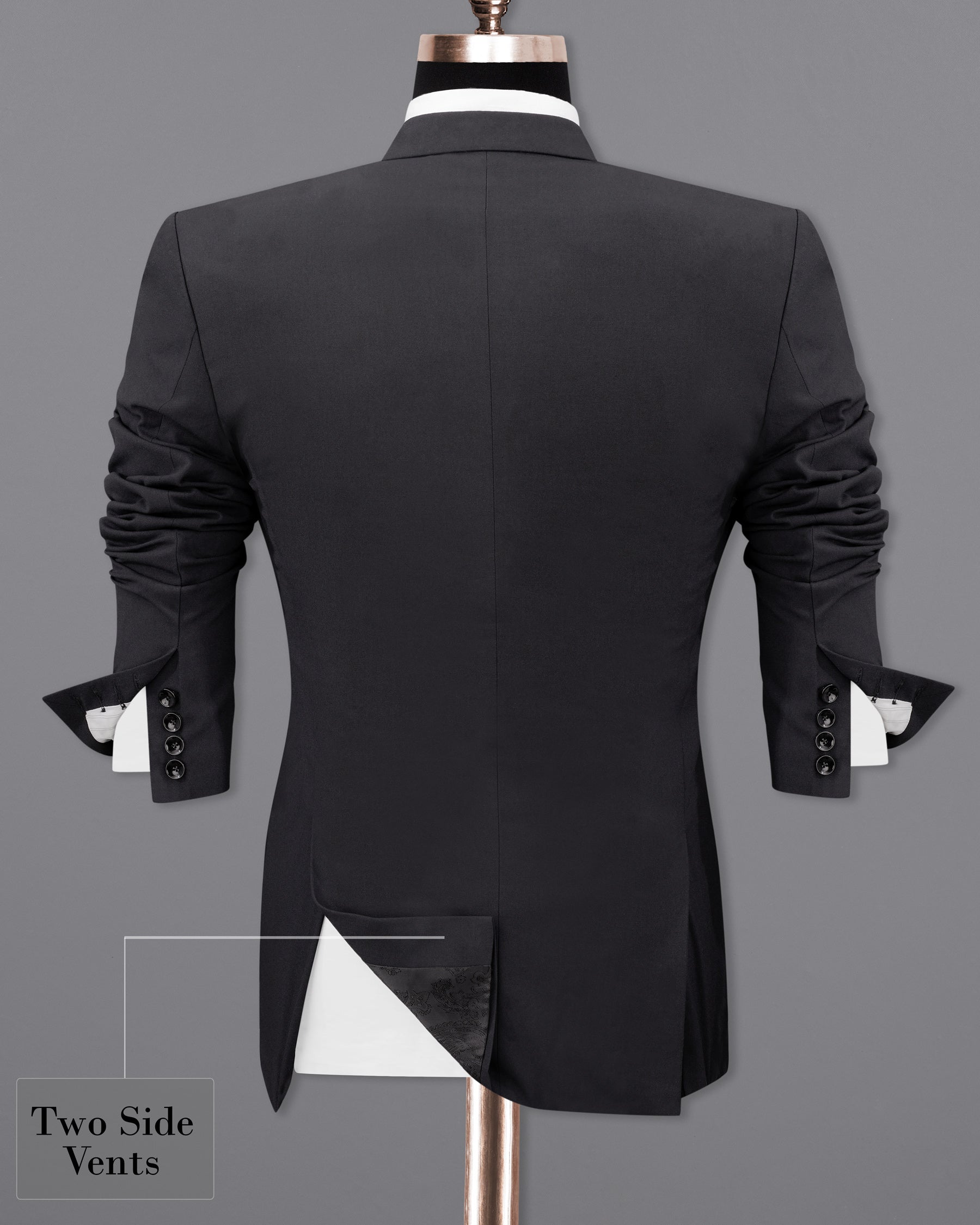 Jaguar Black Single Breasted Blazer