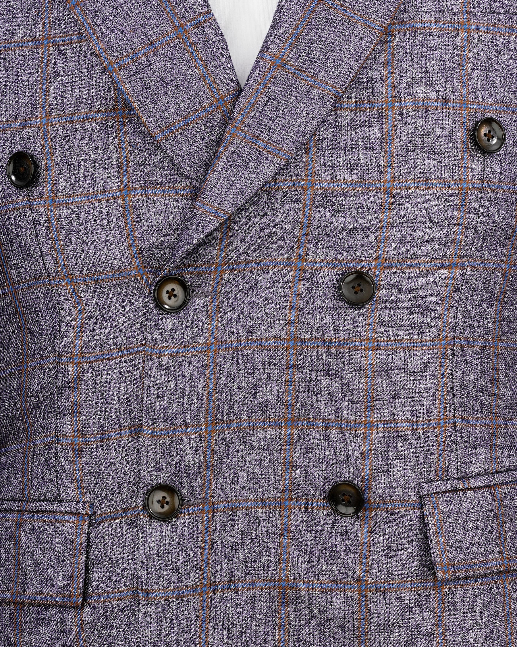 Mobster Gray Windowpane Double Breasted Blazer BL2153-DB-36, BL2153-DB-38, BL2153-DB-40, BL2153-DB-42, BL2153-DB-44, BL2153-DB-46, BL2153-DB-48, BL2153-DB-50, BL2153-DB-52, BL2153-DB-54, BL2153-DB-56, BL2153-DB-58, BL2153-DB-60