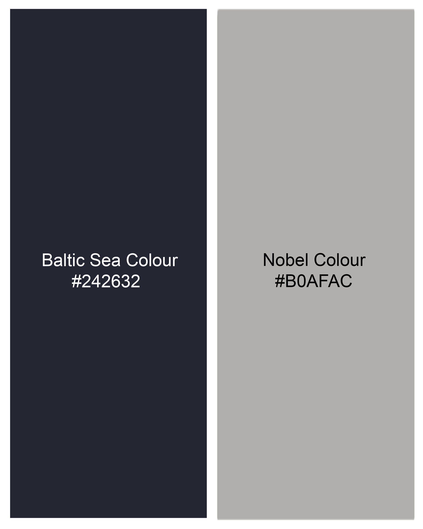 Baltic Sea Navy Blue Paisley Textured Flannel Premium Cotton Bandhgala Designer Blazer BL2184-BG-36, BL2184-BG-38, BL2184-BG-40, BL2184-BG-42, BL2184-BG-44, BL2184-BG-46, BL2184-BG-48, BL2184-BG-50, BL2184-BG-52, BL2184-BG-54, BL2184-BG-56, BL2184-BG-58, BL2184-BG-60