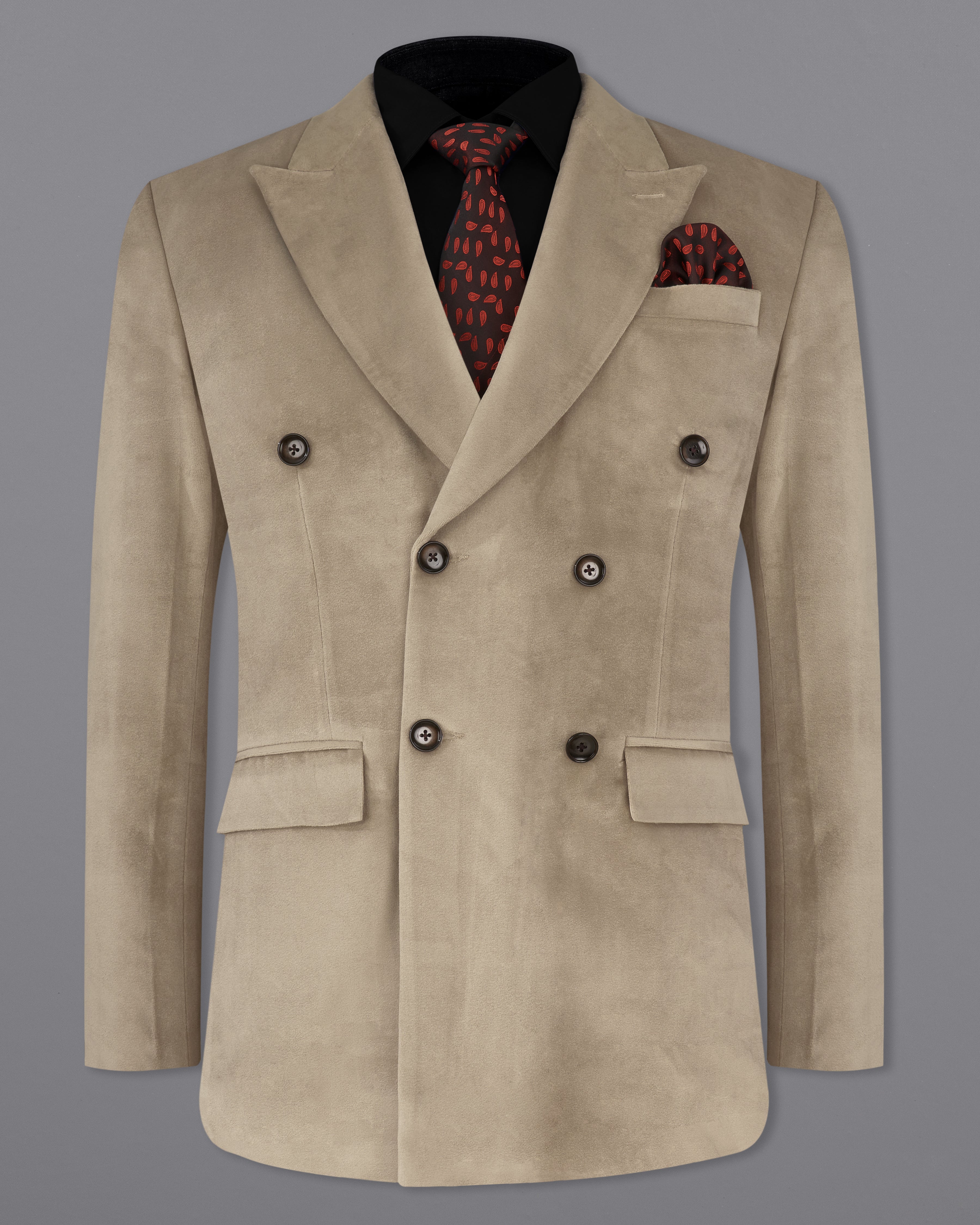 リムアーク　Ｗｉｄｅ　ｄｏｕｂｌｅ－ｂｒｅａｓｔｅｄ　ＣＴ Wemaliyzd Double Breasted Blazer Men Regular Fit Peak Lapel