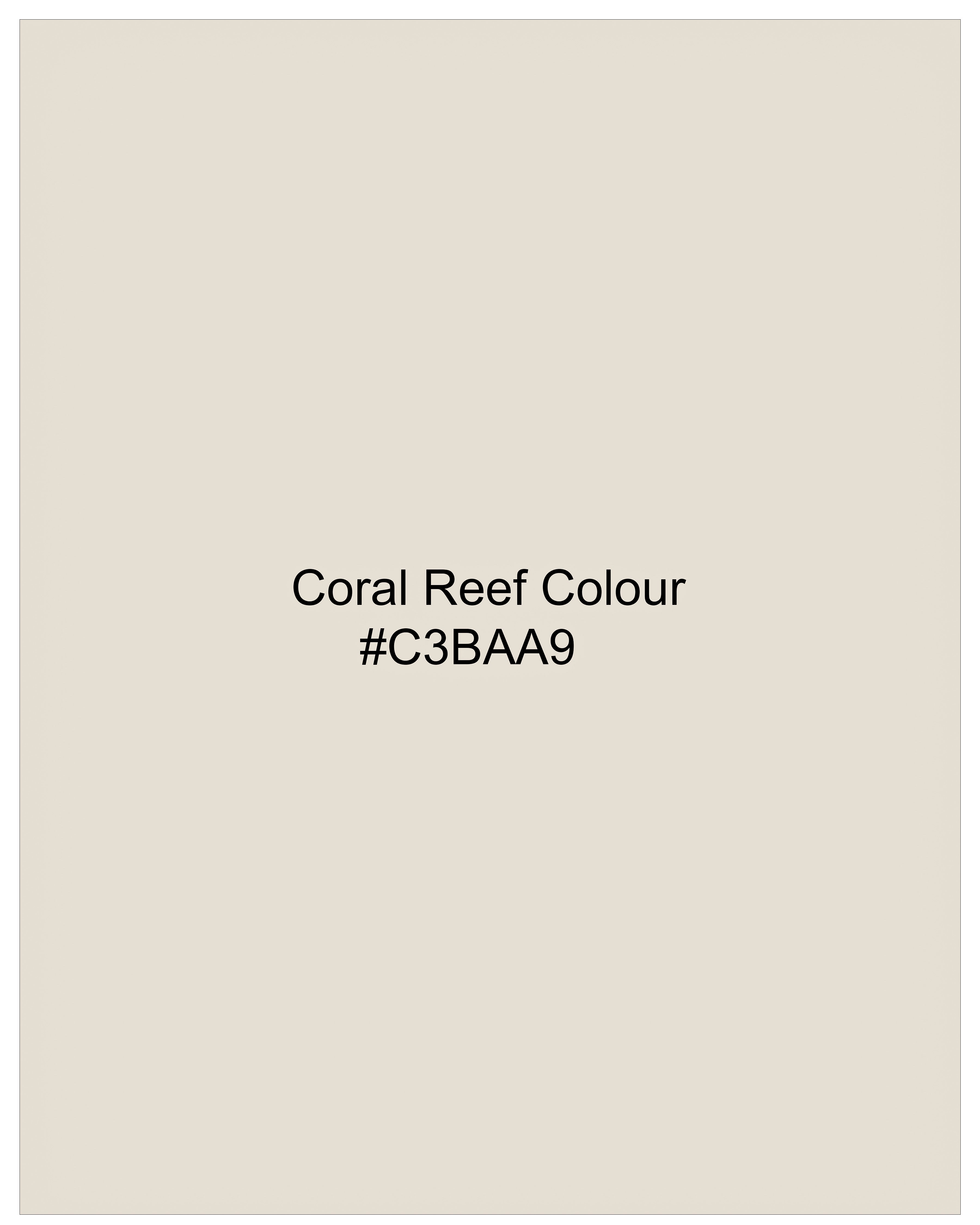 Coral Reef Cream Luxurious Linen Sports Blazer