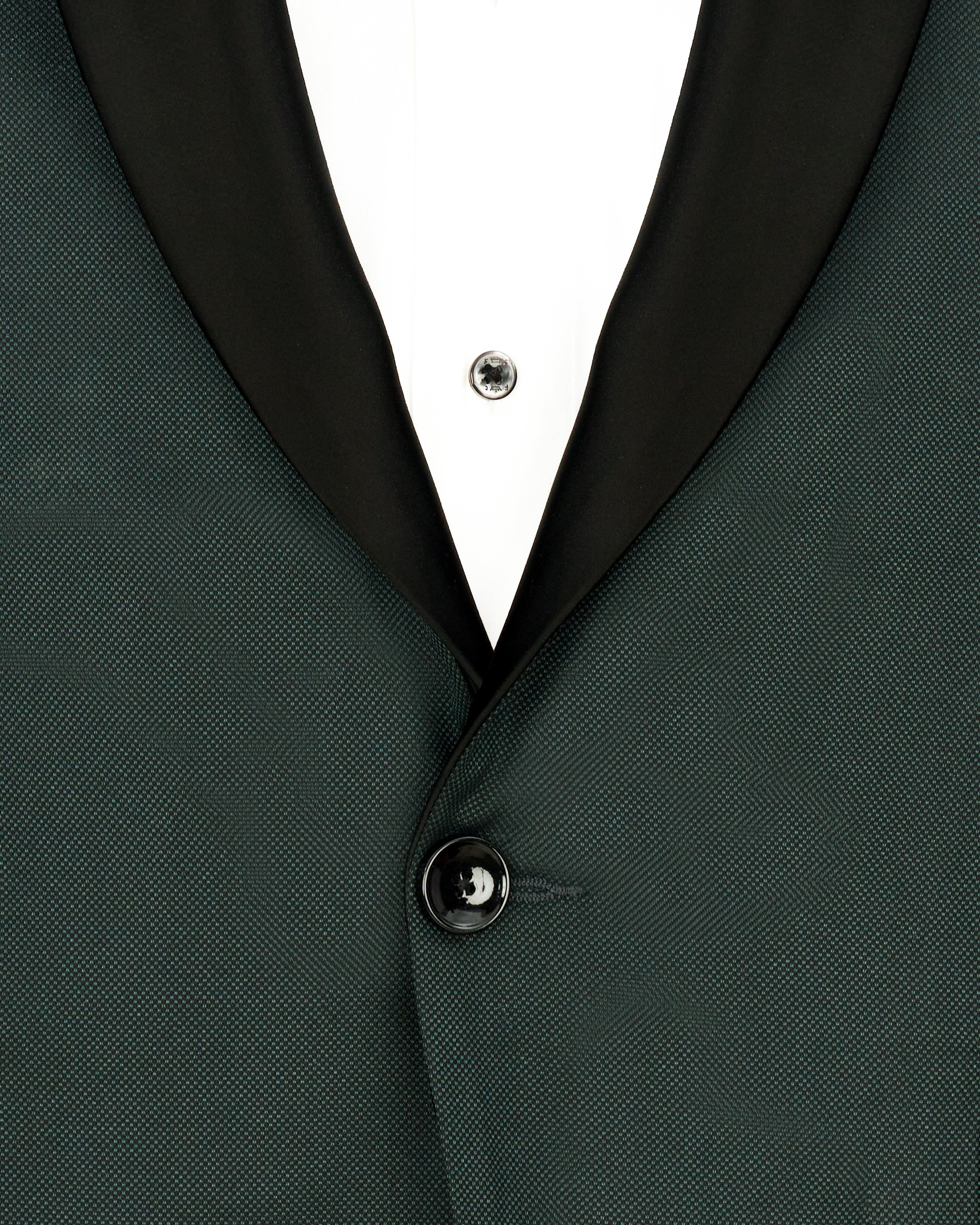 Heavy Metal Green Tuxedo Blazer