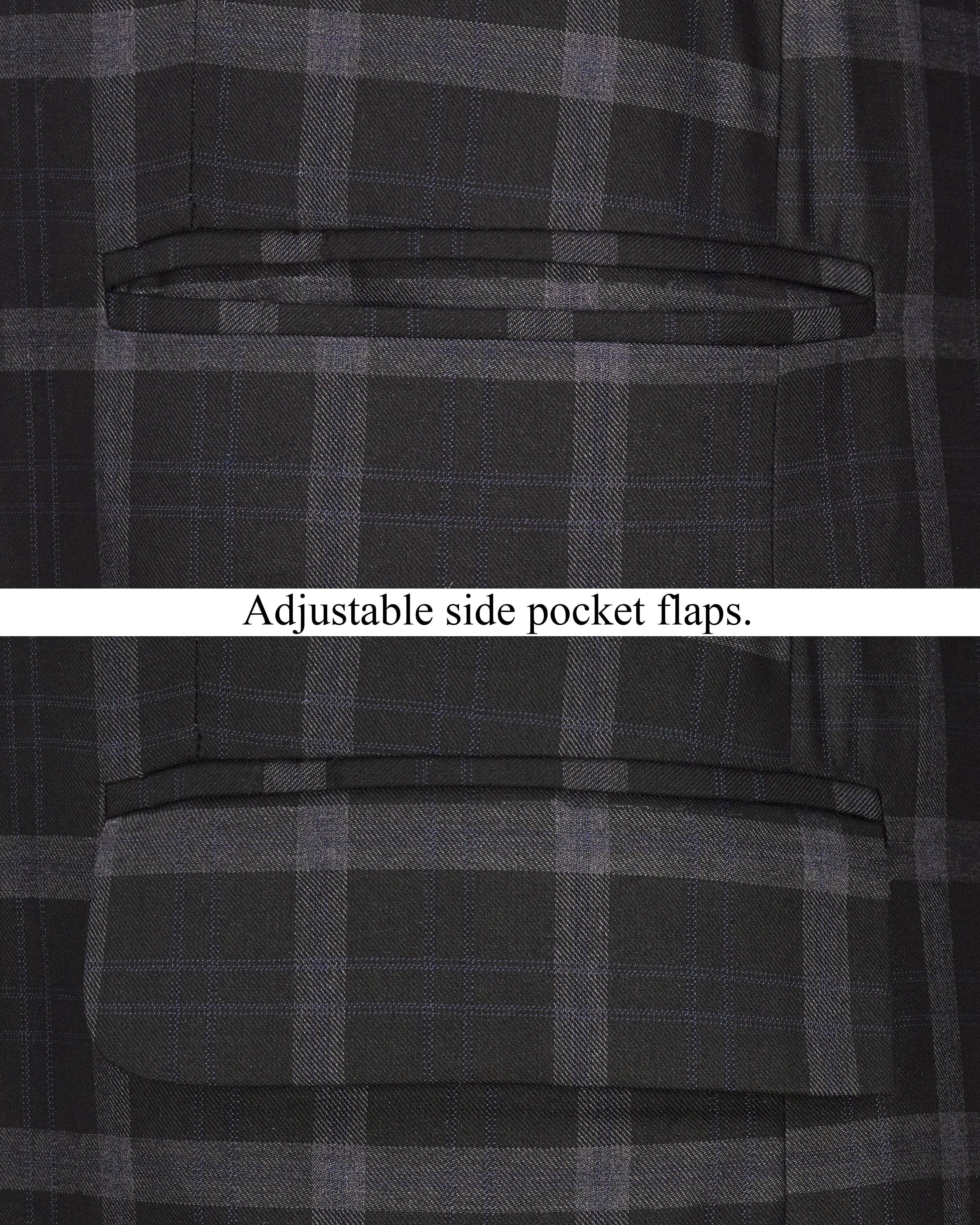 Bleached Cedar Black Plaid Single Breasted Blazer BL2294-SB-36, BL2294-SB-38, BL2294-SB-40, BL2294-SB-42, BL2294-SB-44, BL2294-SB-46, BL2294-SB-48, BL2294-SB-50, BL2294-SB-52, BL2294-SB-54, BL2294-SB-56, BL2294-SB-58, BL2294-SB-60